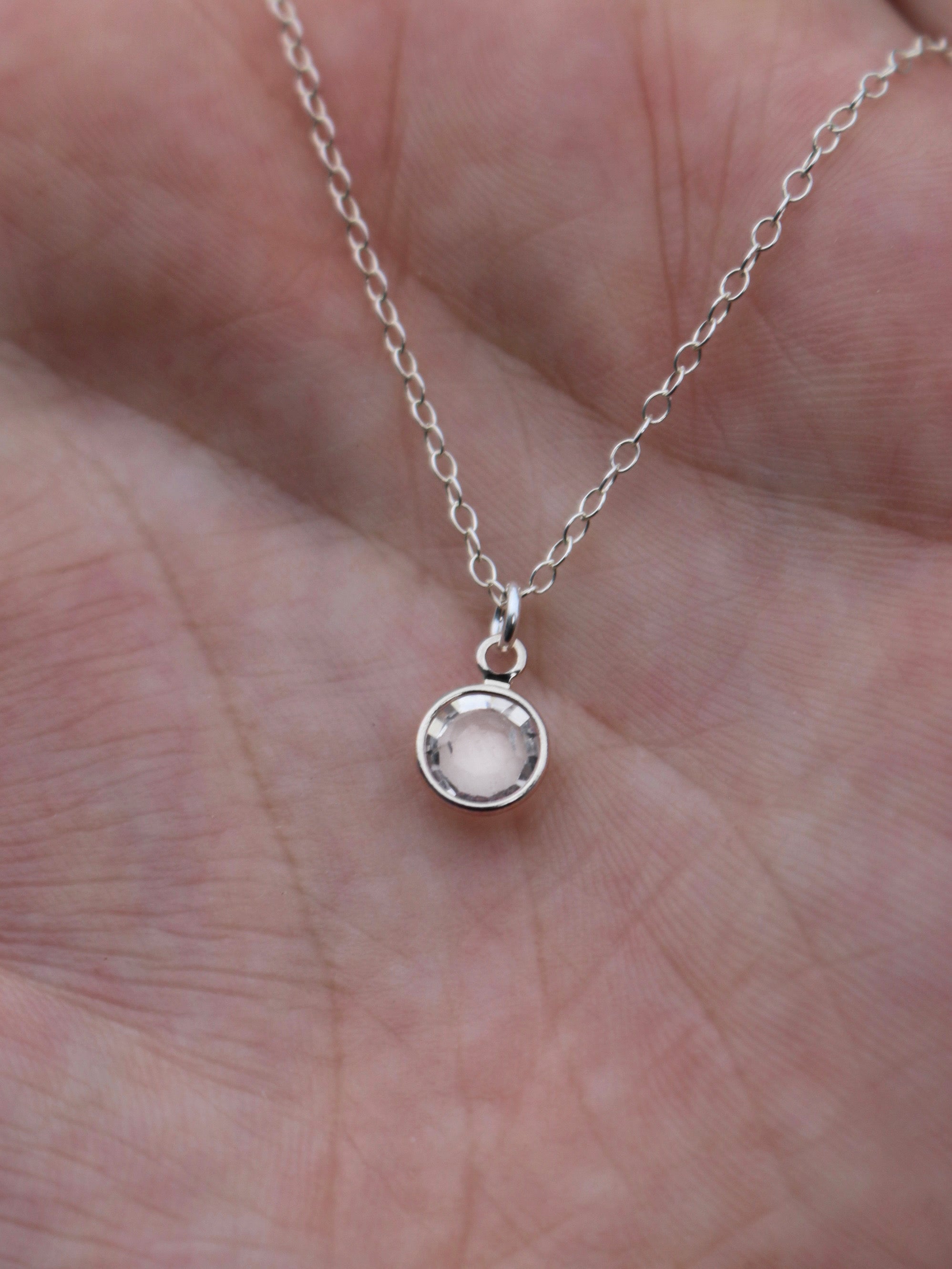 April Birthstone Necklace