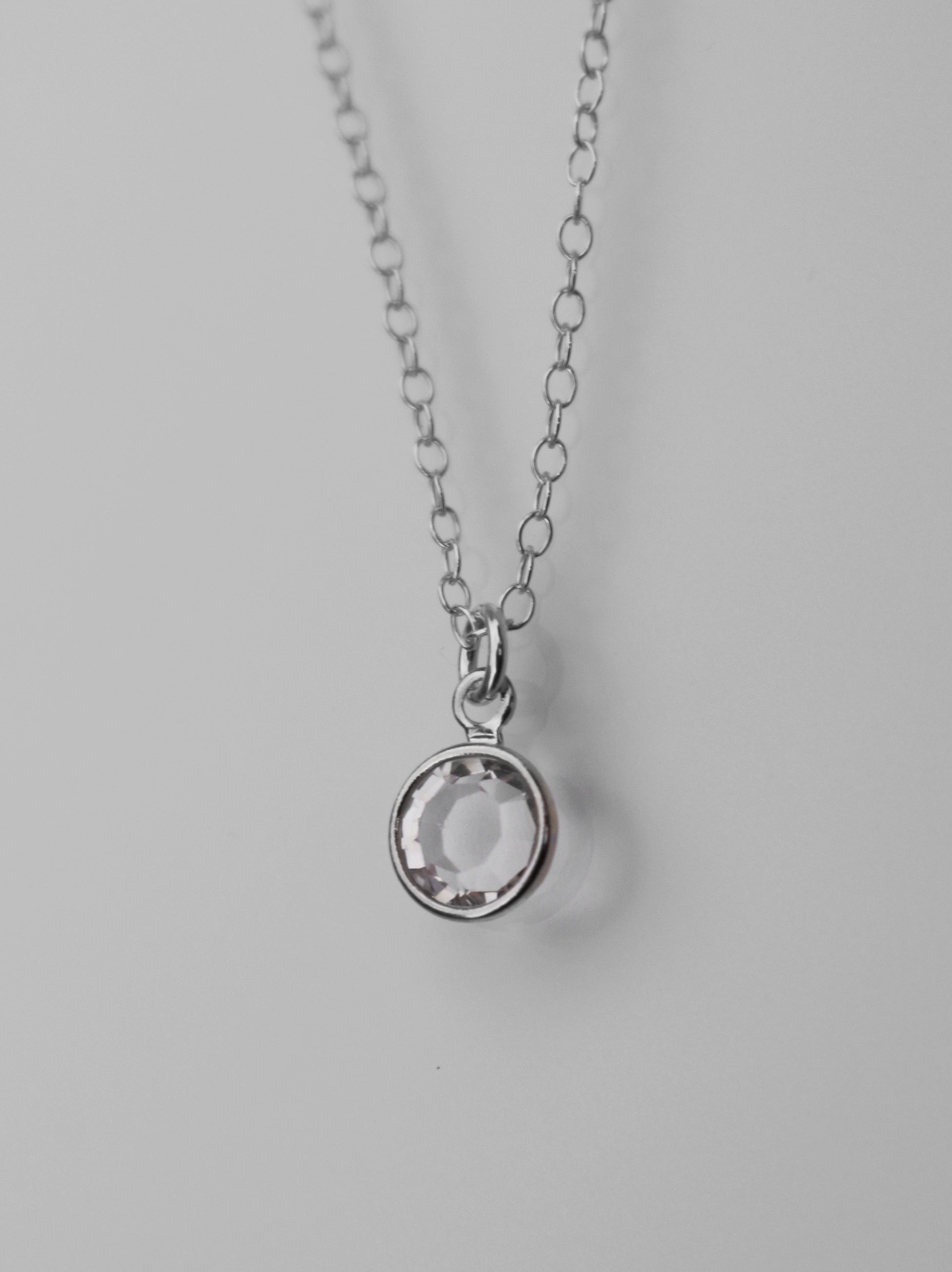 April Birthstone Necklace