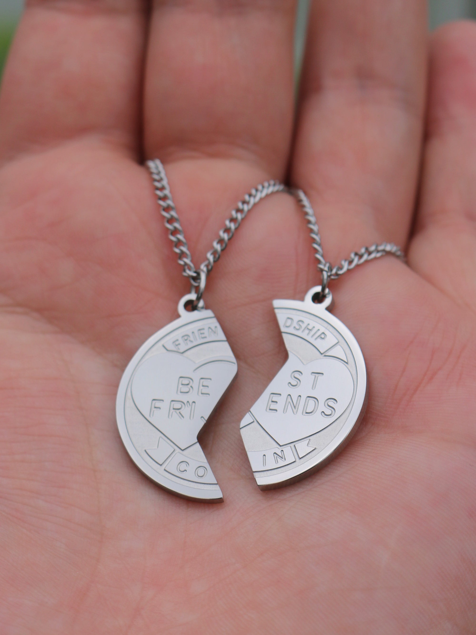 Best Friends Coin Necklace Set
