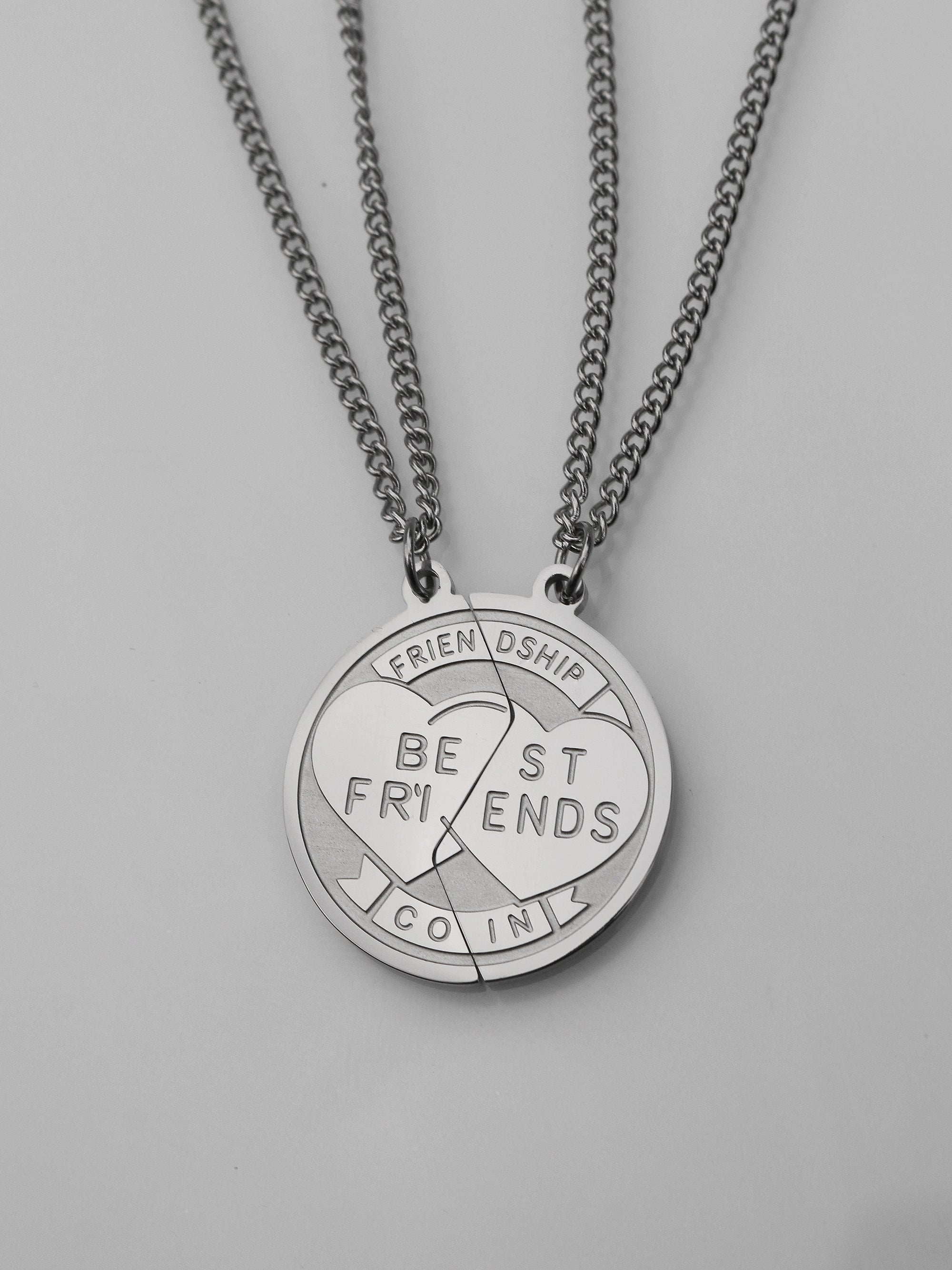 Best Friends Coin Necklace Set