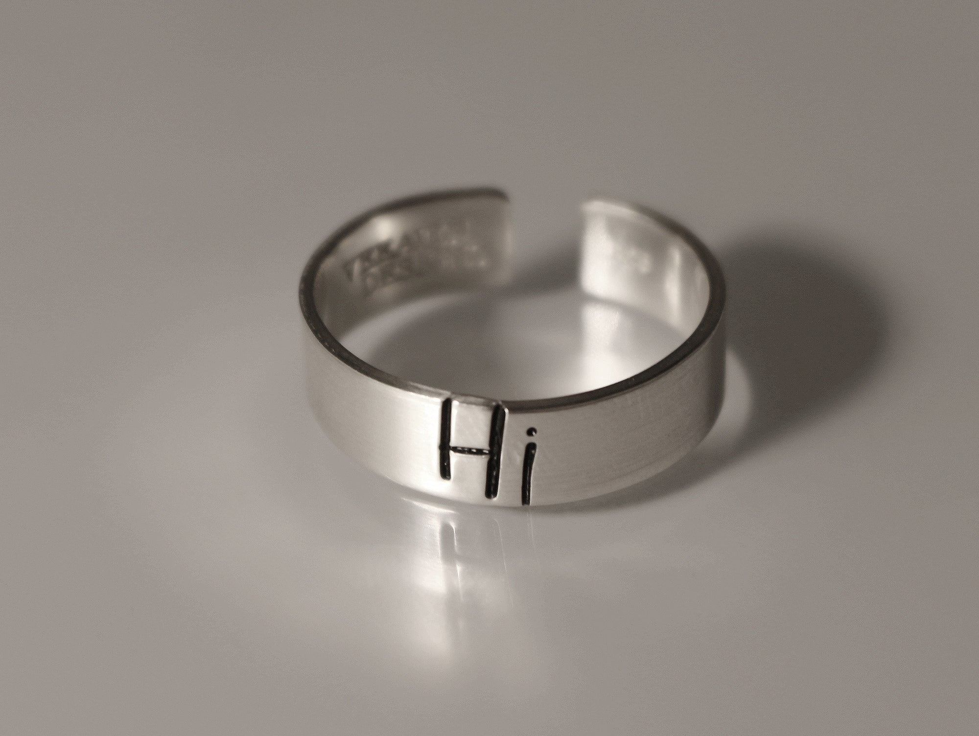 Hi Speech Bubble Ring