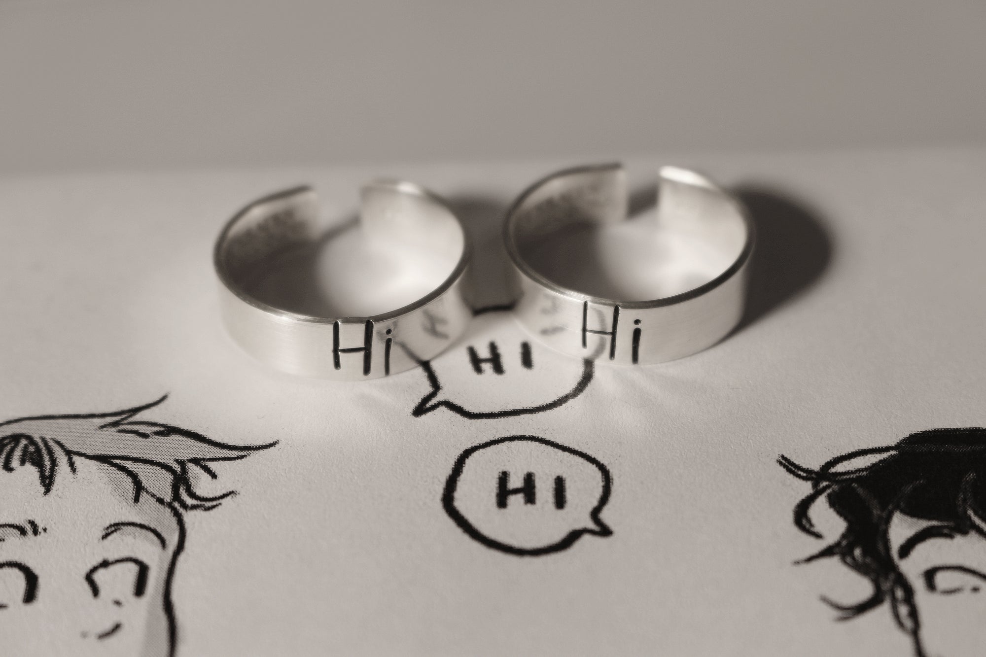 Hi Speech Bubble Ring