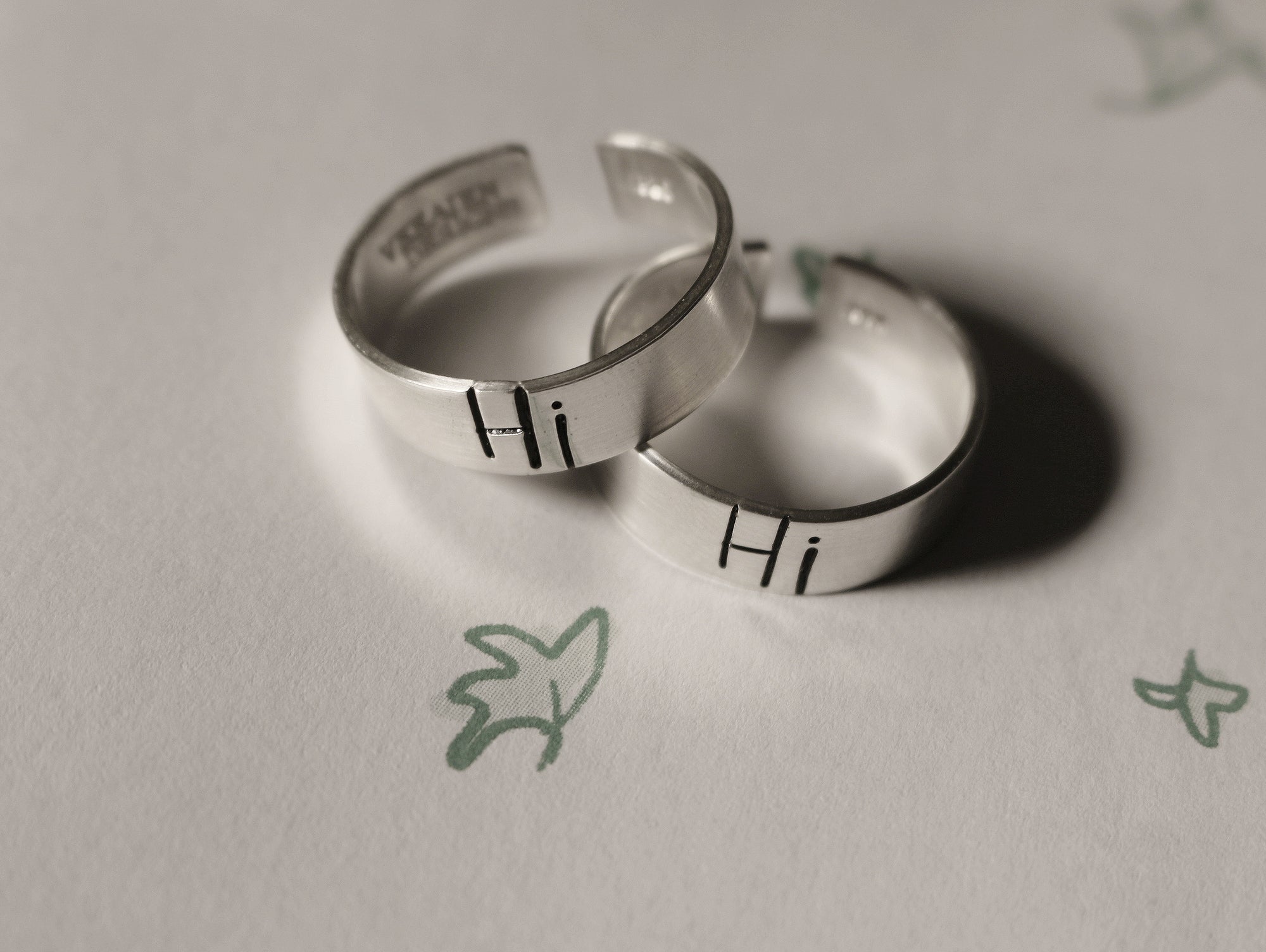 Hi Speech Bubble Ring
