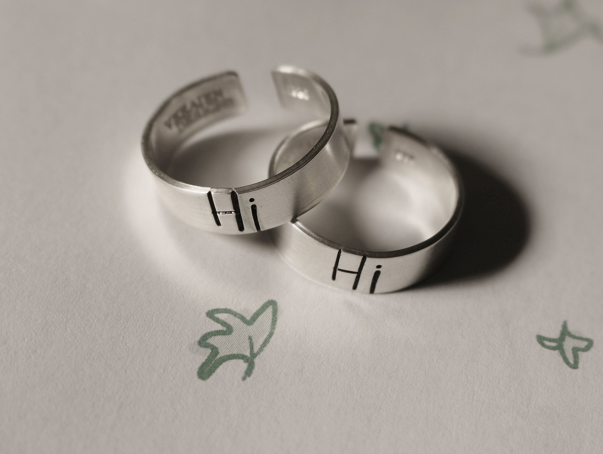 Hi Speech Bubble Ring