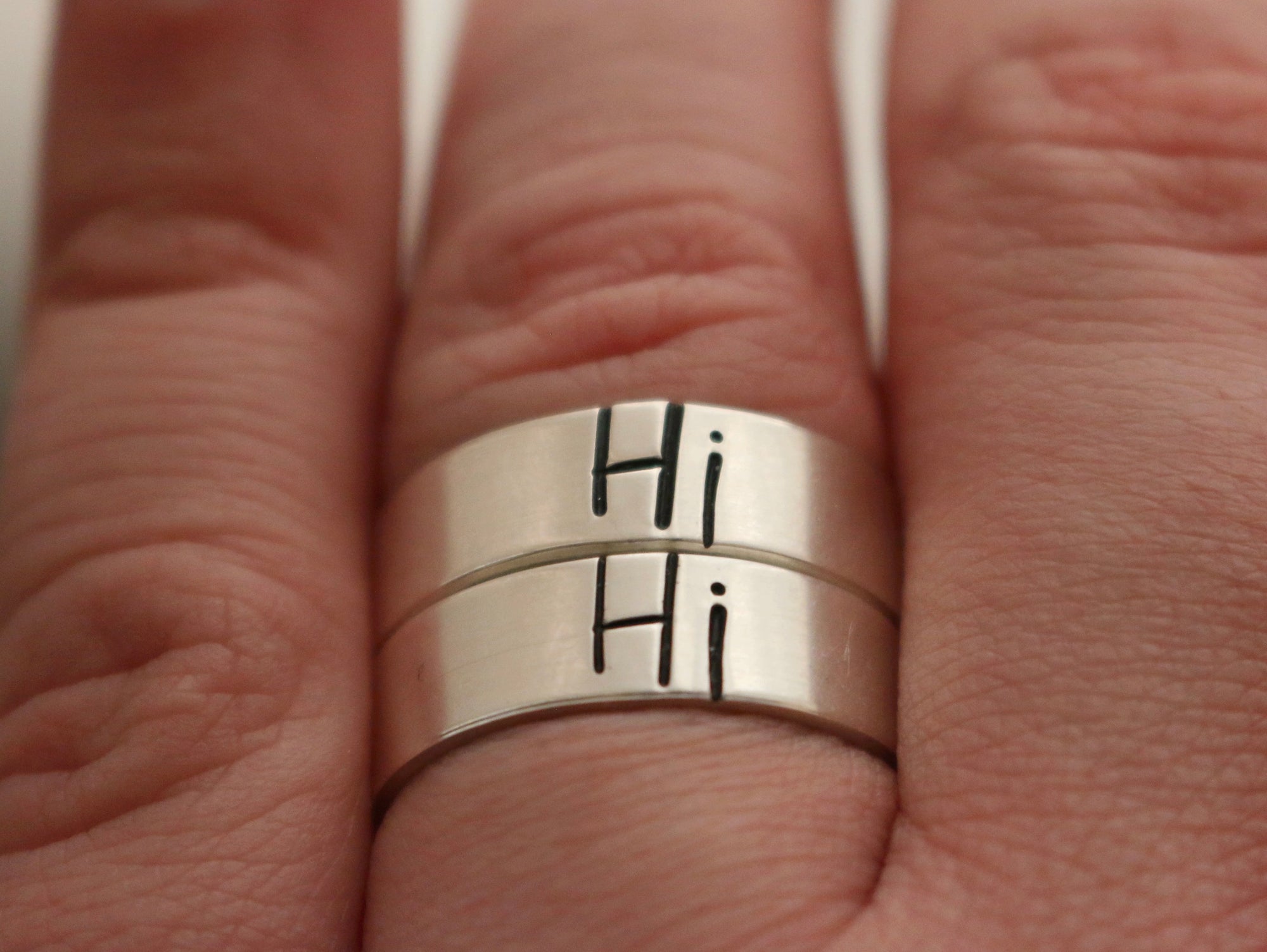 Hi Speech Bubble Ring