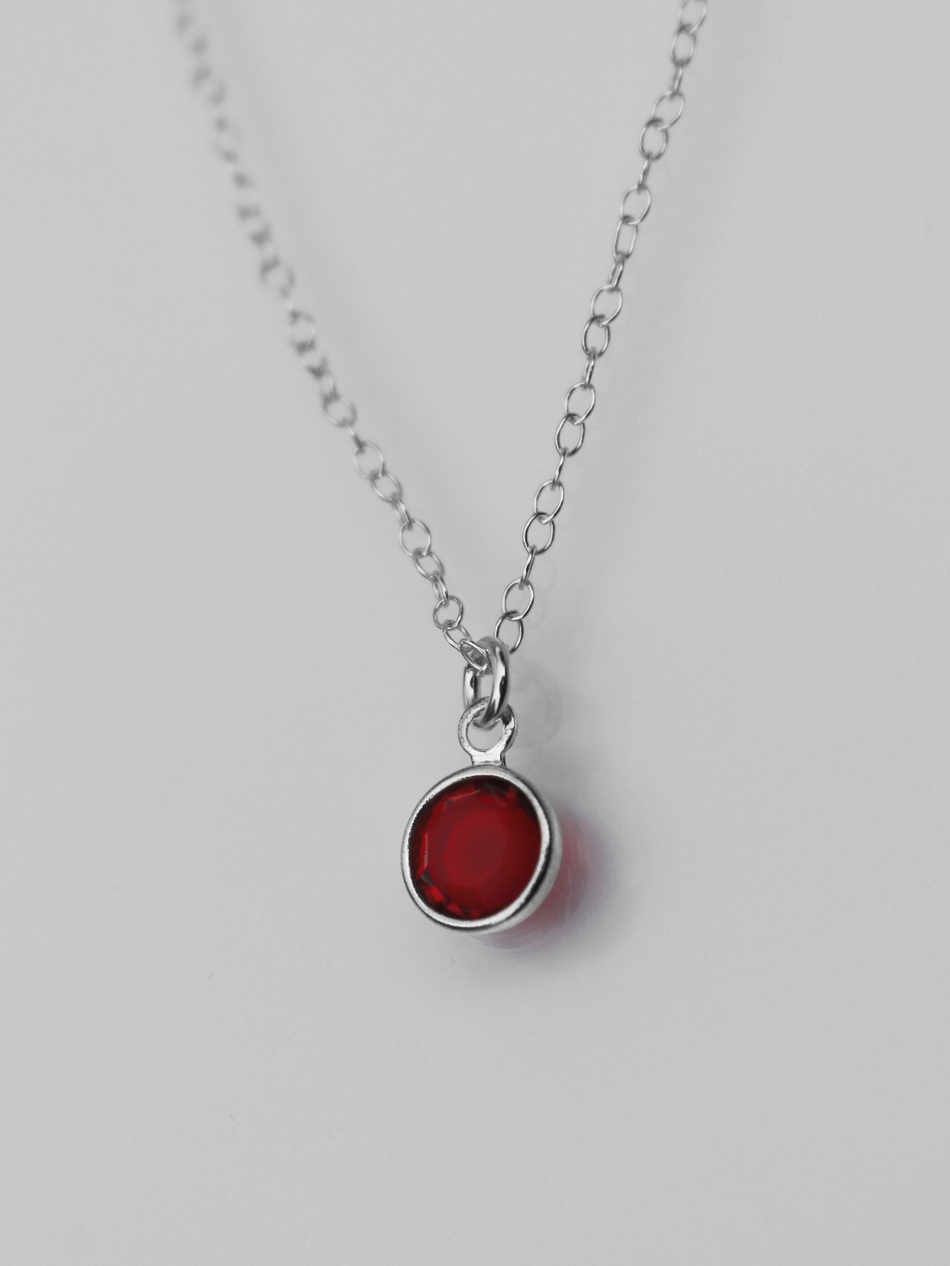 January Birthstone Necklace
