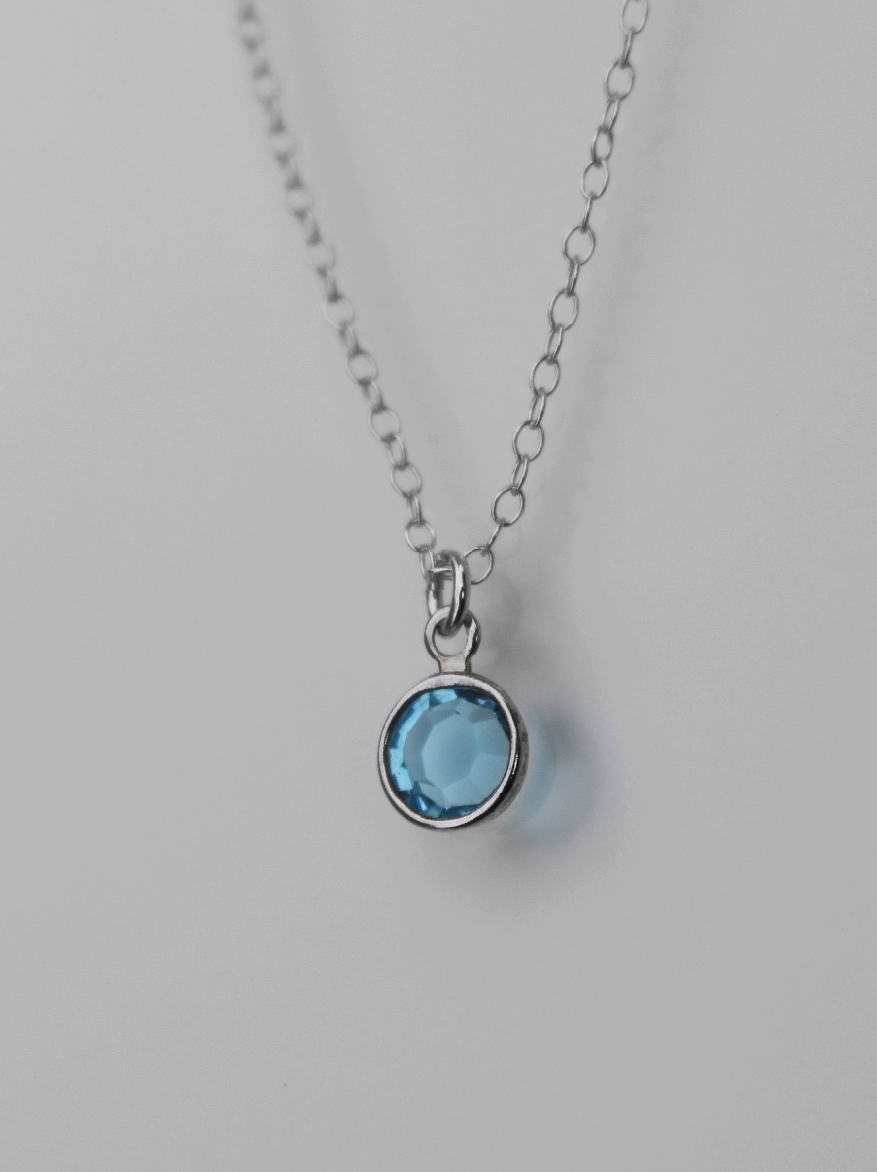 March Birthstone Necklace