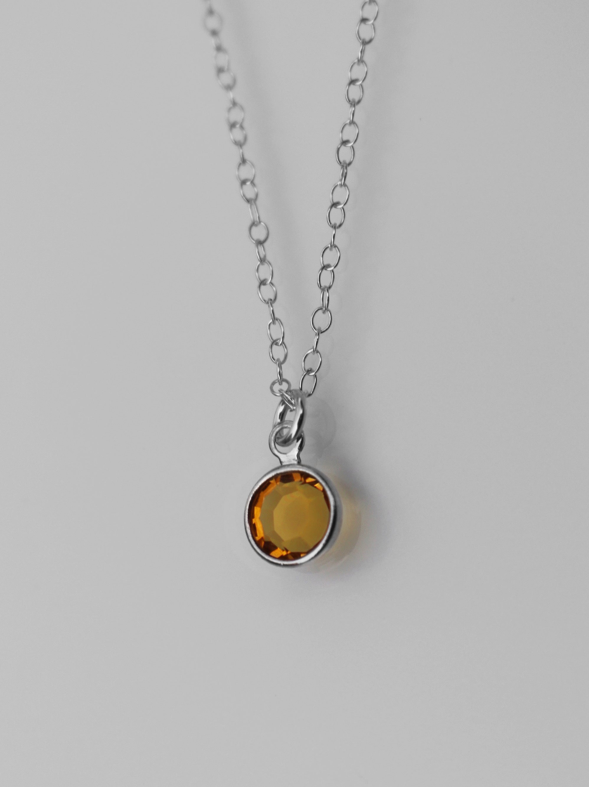 November Birthstone Necklace