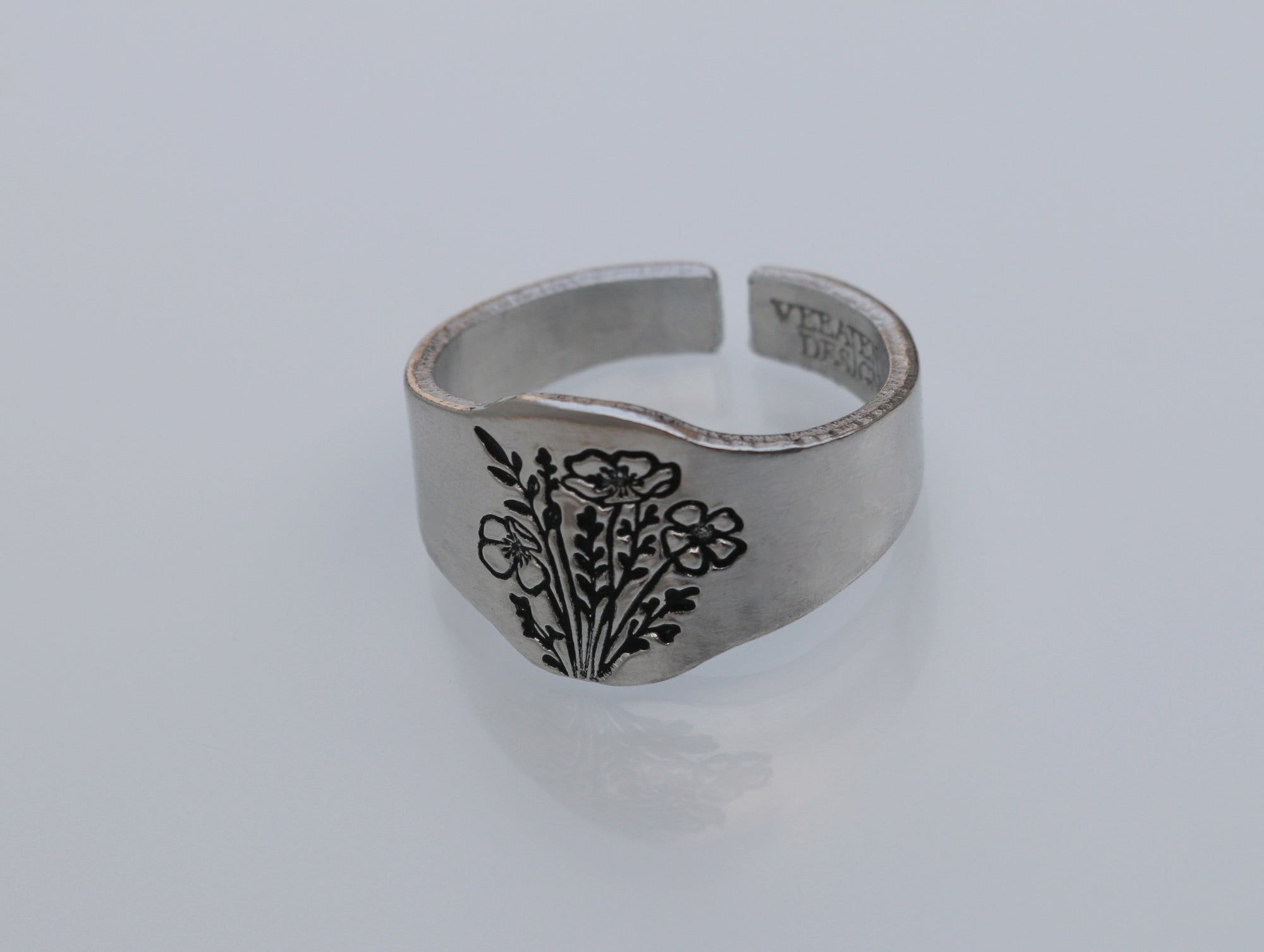 Poppy Bouquet Signet Ring