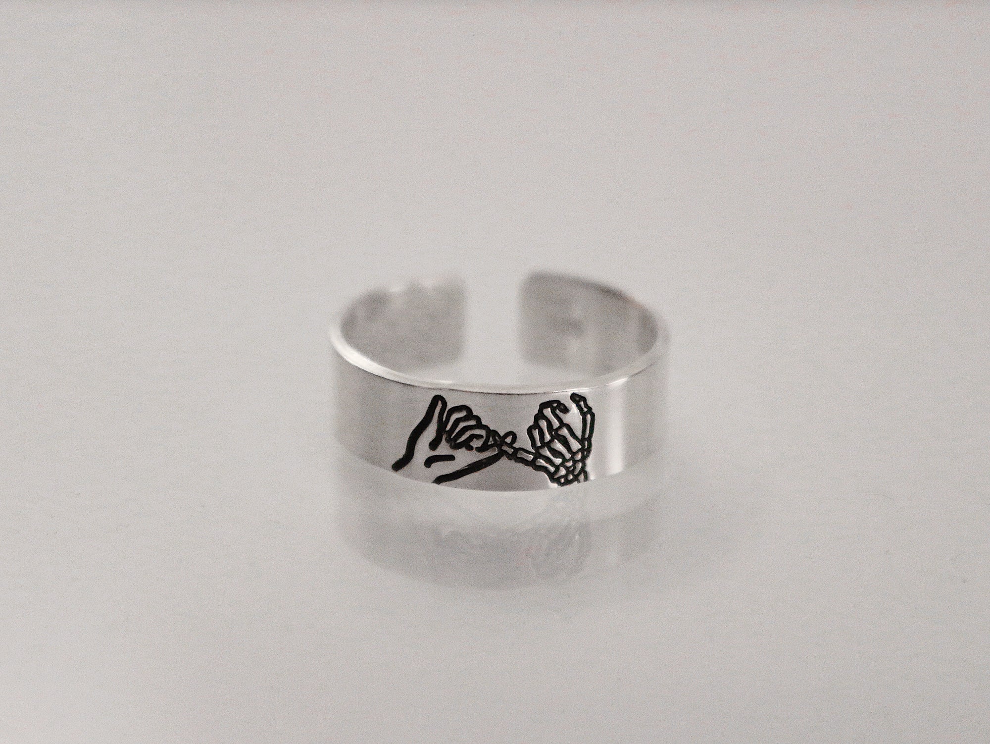 Skeleton Pinky Swear Ring