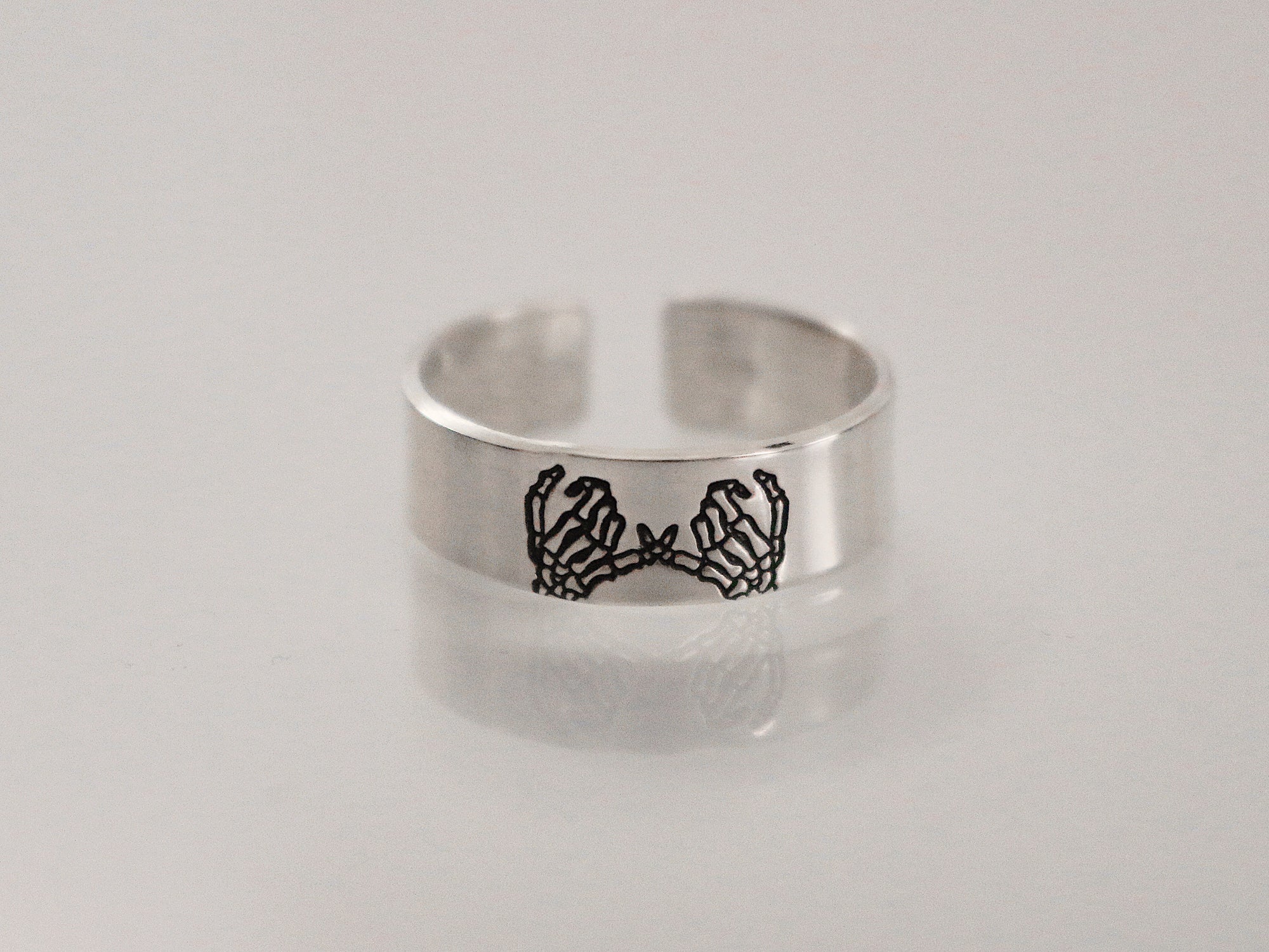 Double Skeleton Pinky Promise Ring