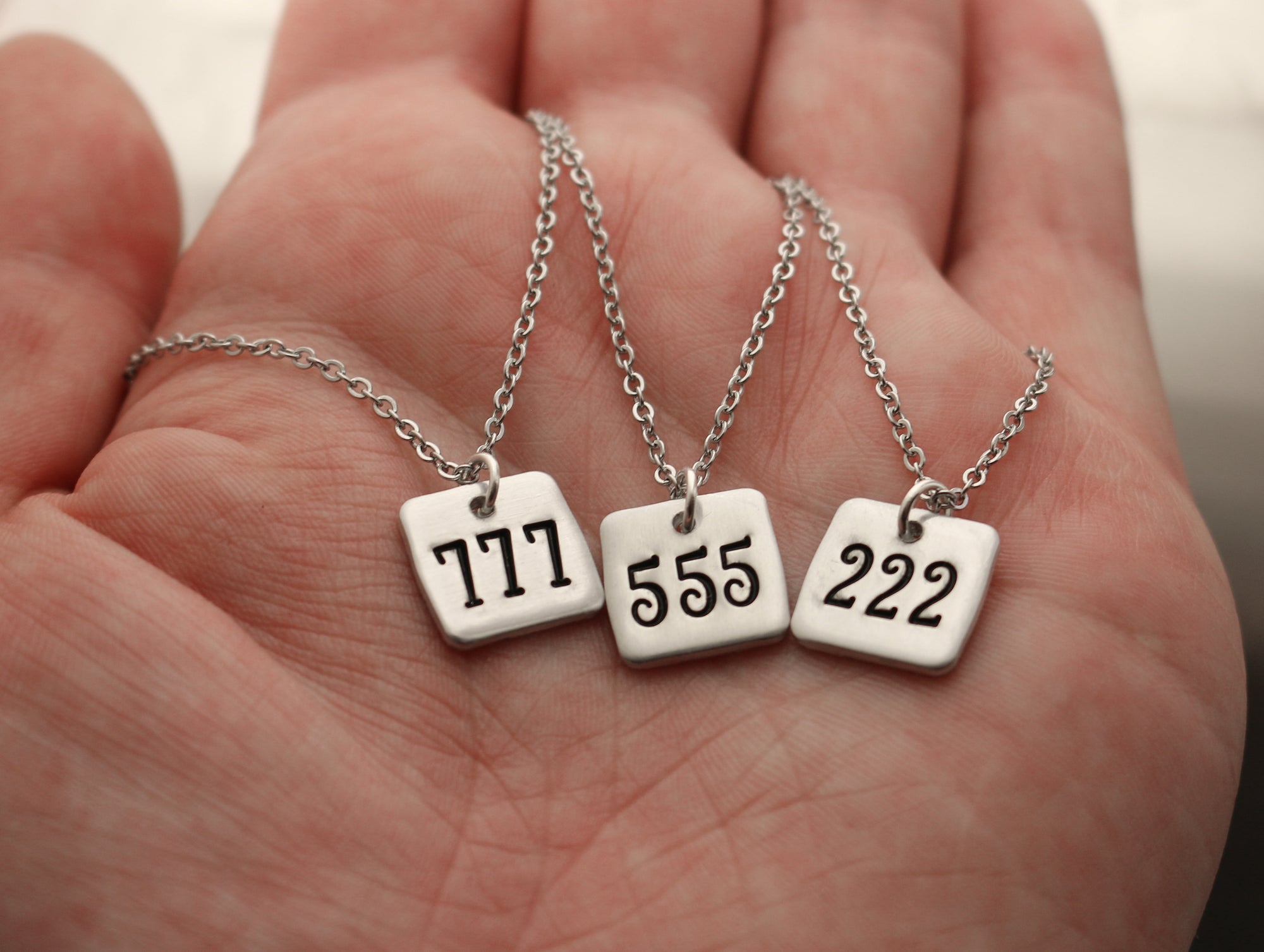 Angel Number Necklace - Square