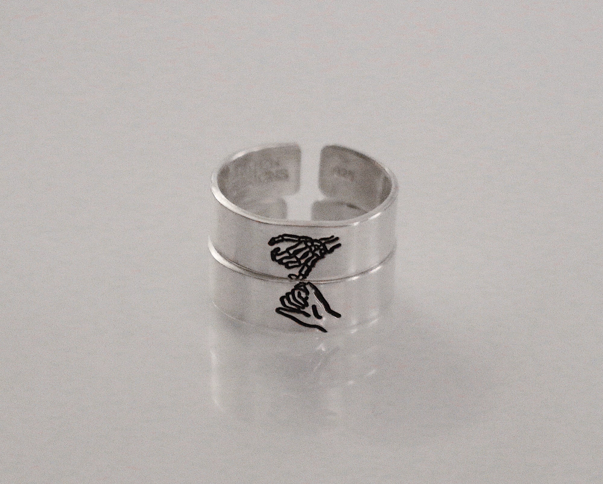 Skeleton Pinky Swear Ring Set