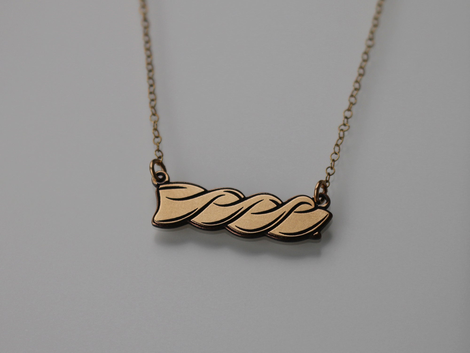 Fusilli Pasta Necklace - Gold Filled