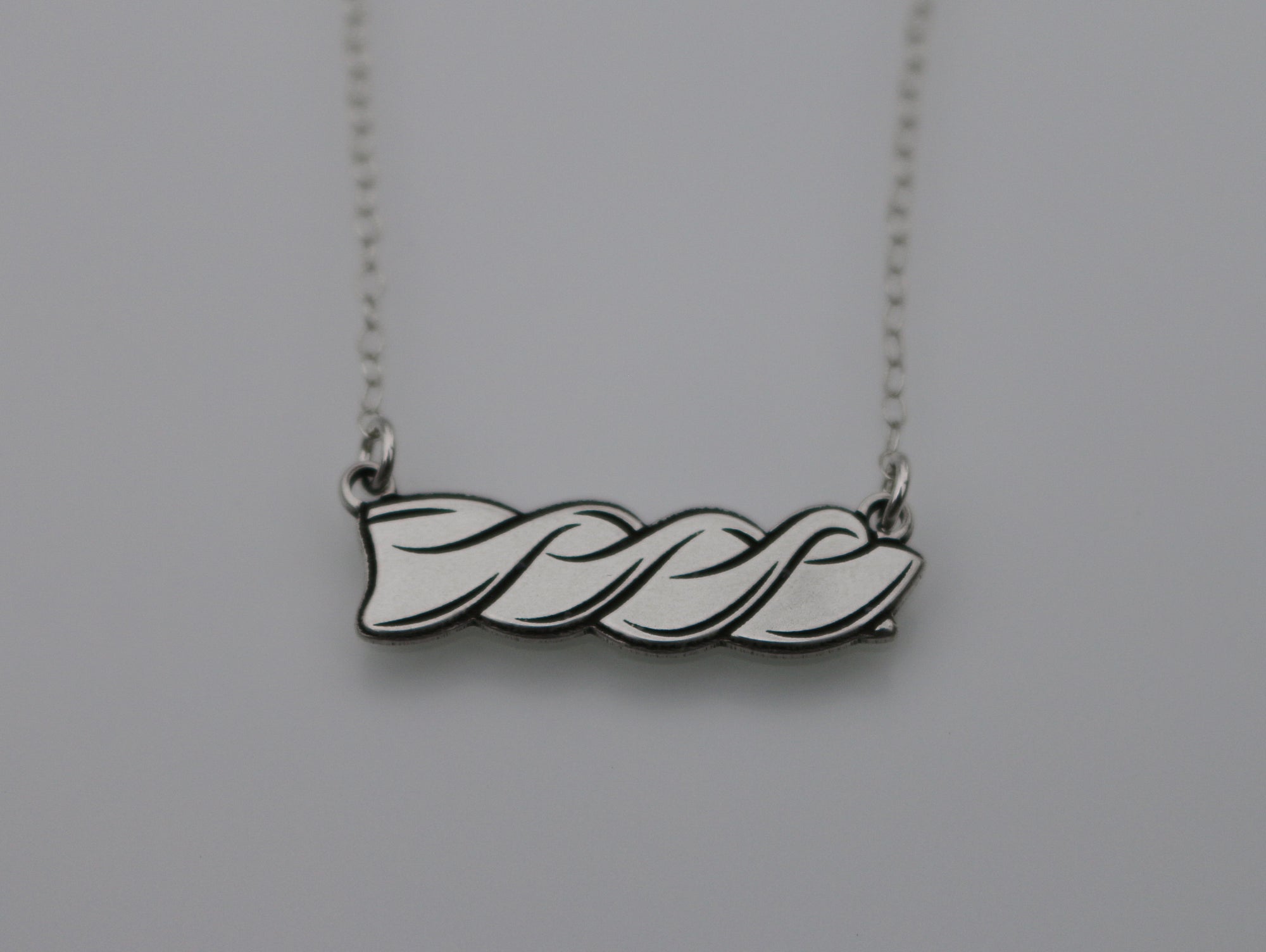 Fusilli Pasta Necklace - Sterling Silver
