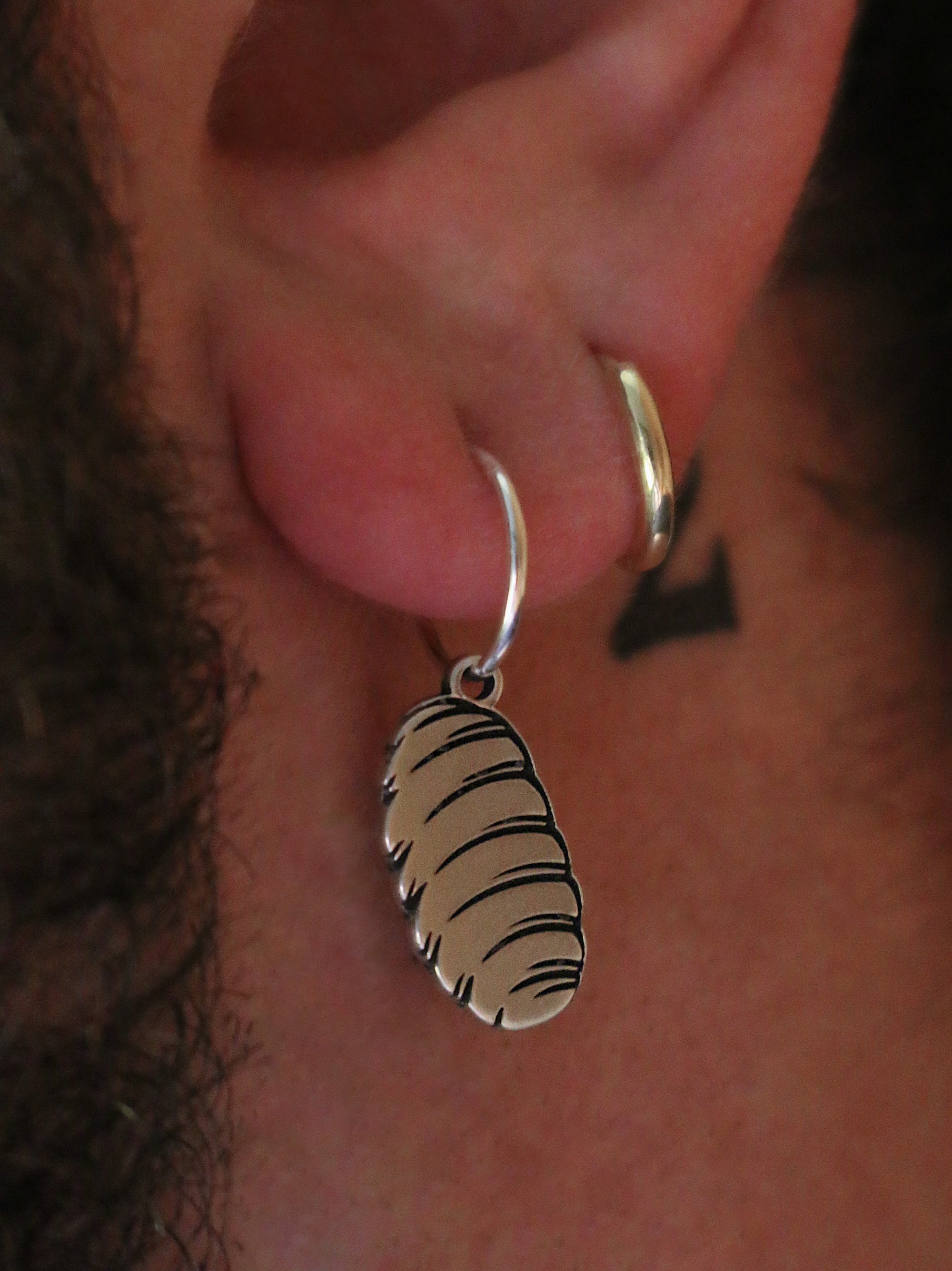Gnocchi Pasta Hoop Earring