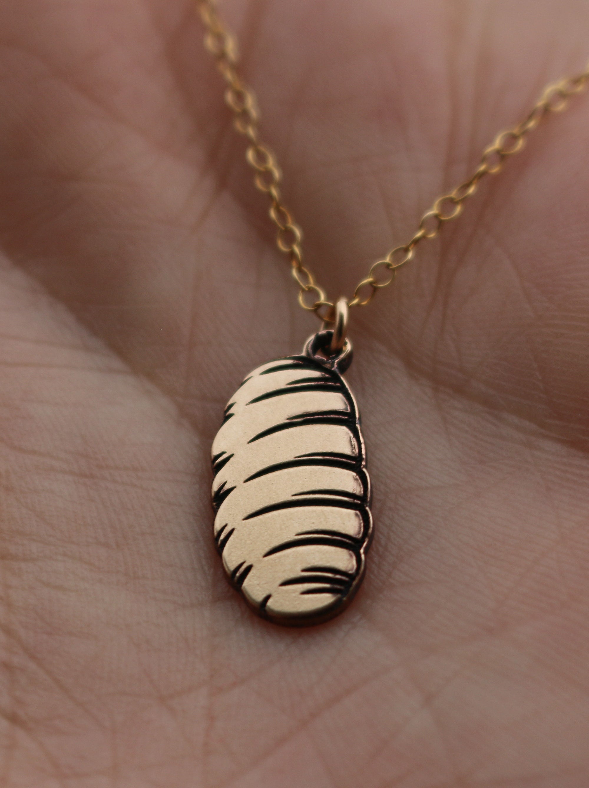 Gnocchi Pasta Necklace - Gold Filled