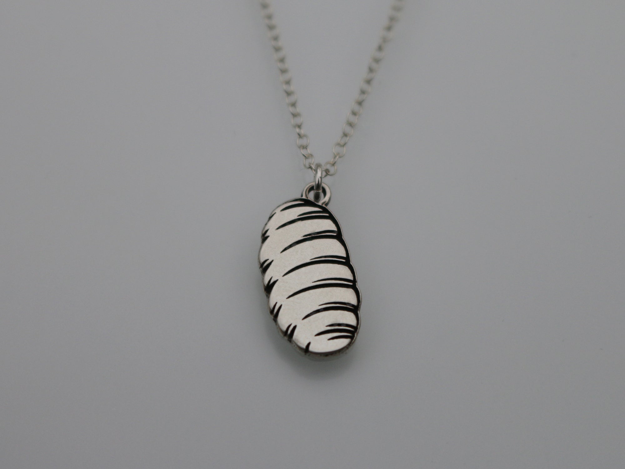 Gnocchi Pasta Necklace - Sterling Silver