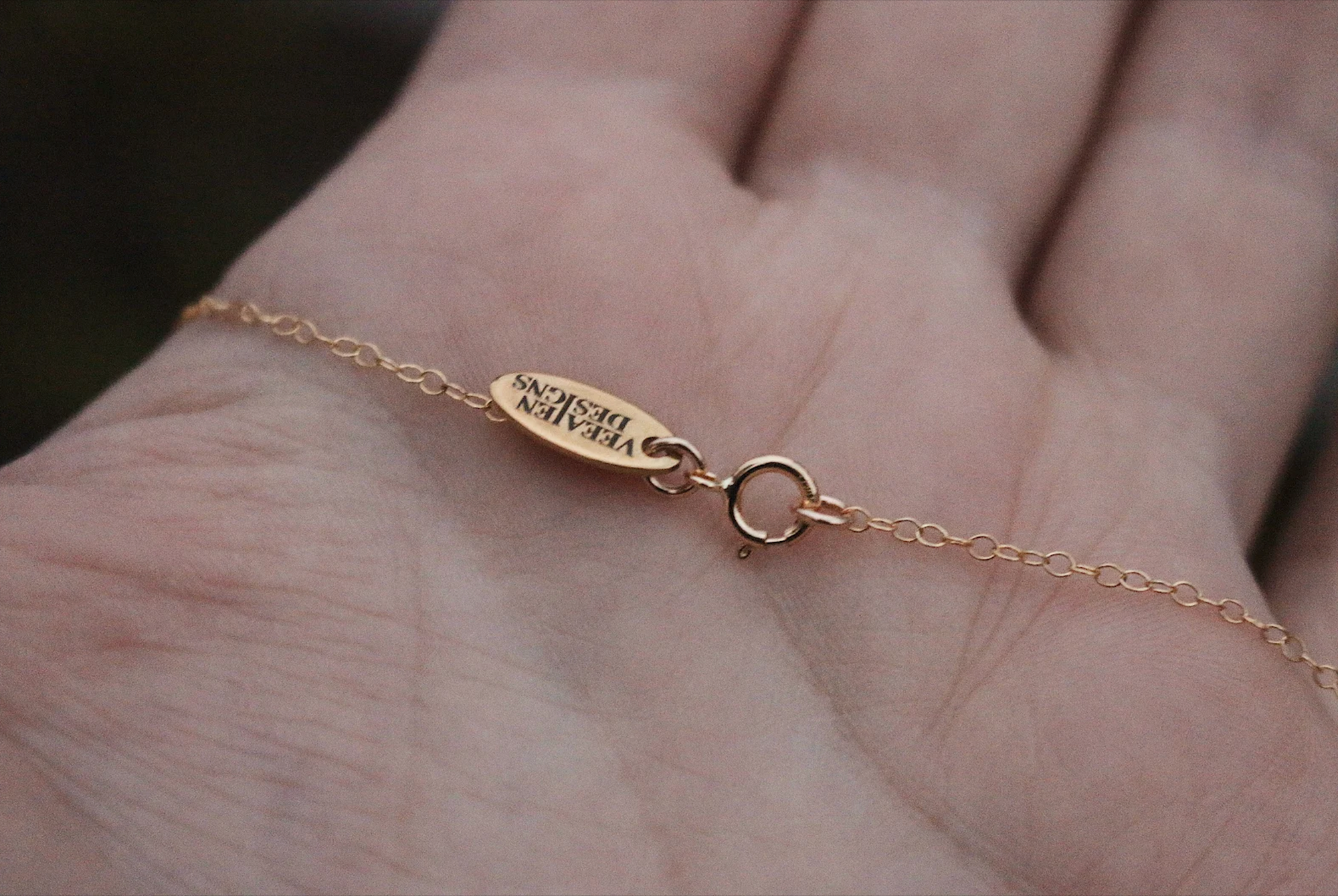 The Fool Tarot Card Necklace - Gold Filled