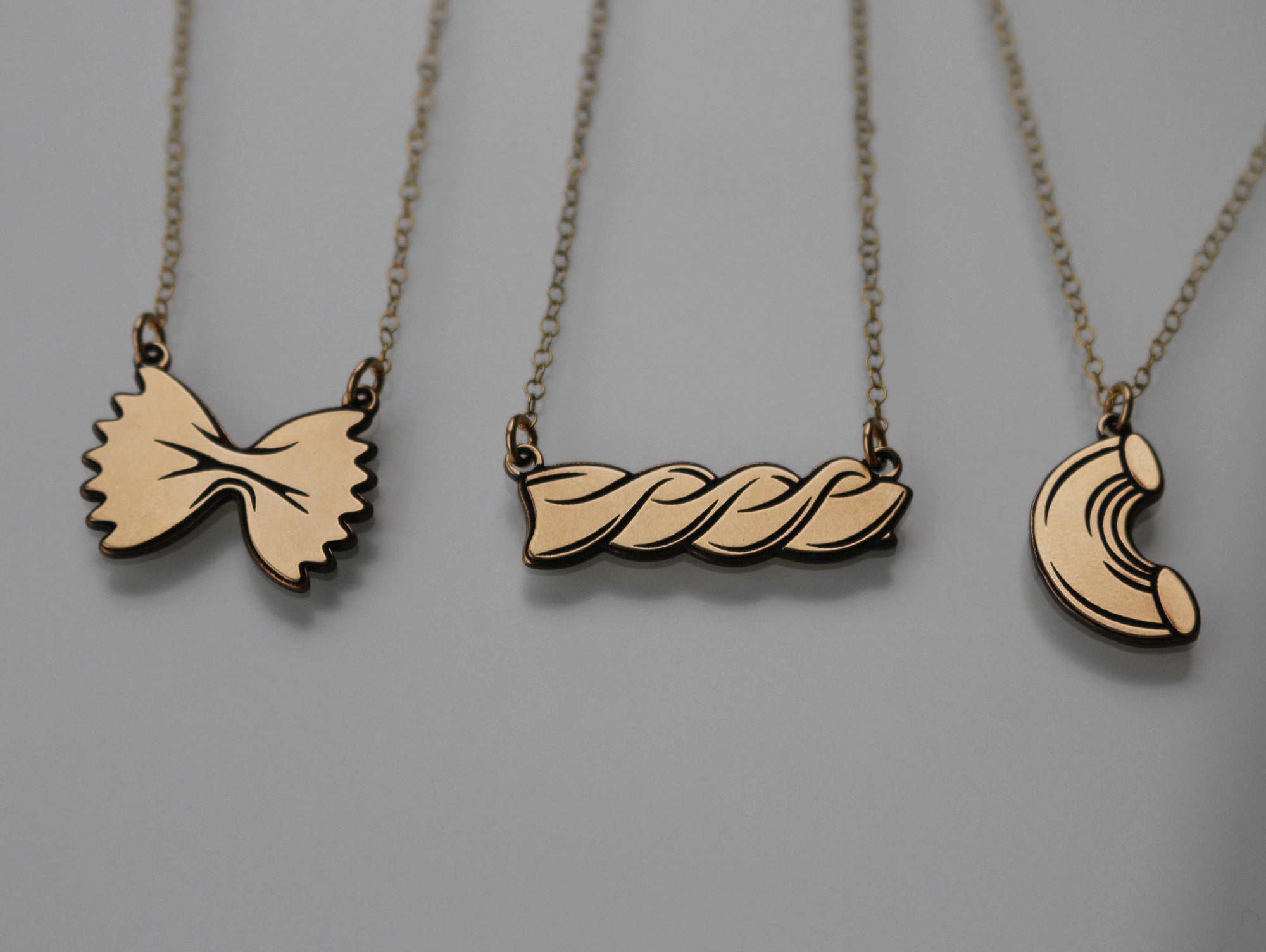 Rotelle Pasta Necklace - Gold Filled