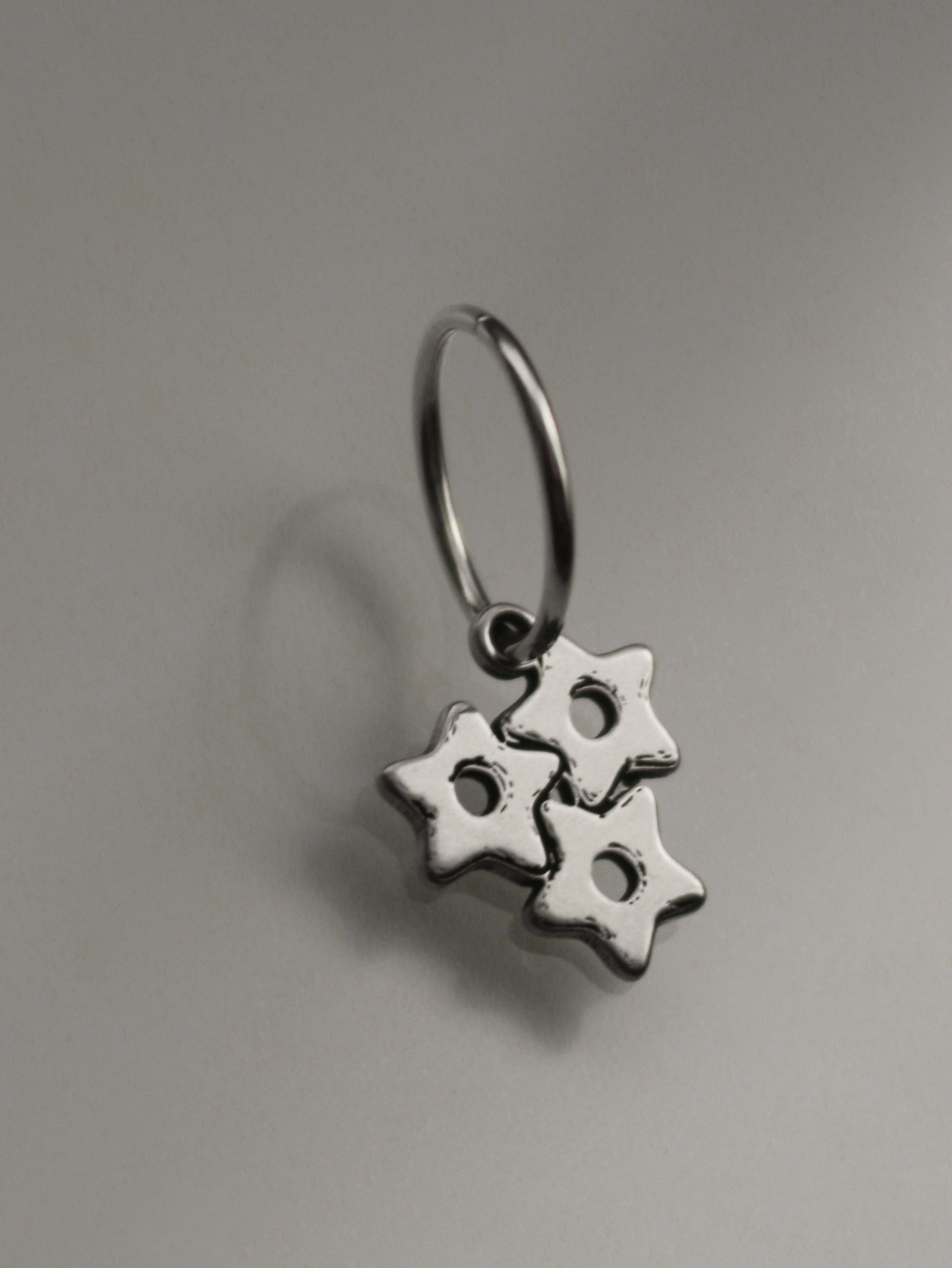 Star Pastina Pasta Hoop Earring
