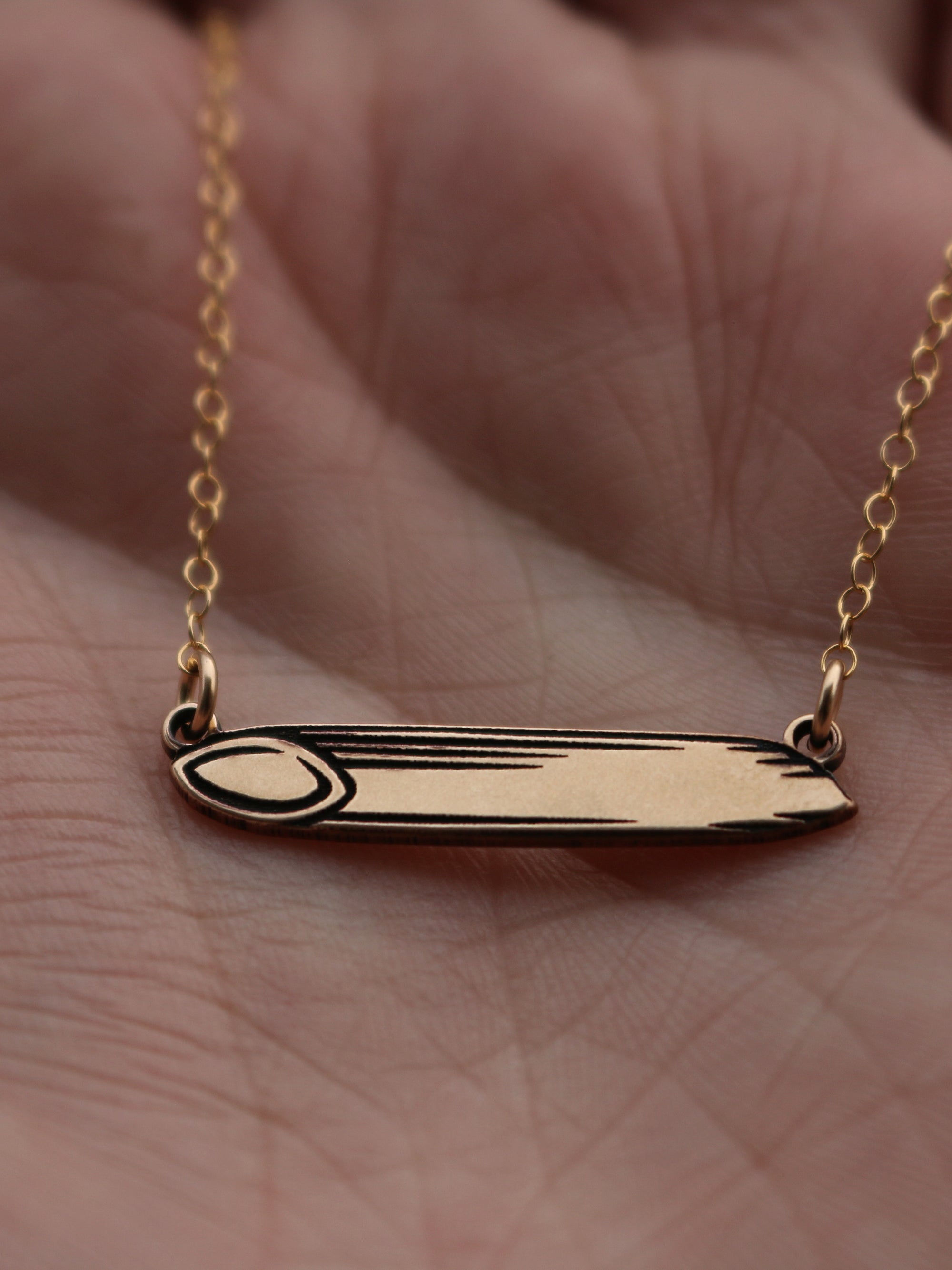Penne Pasta Necklace - Gold Filled