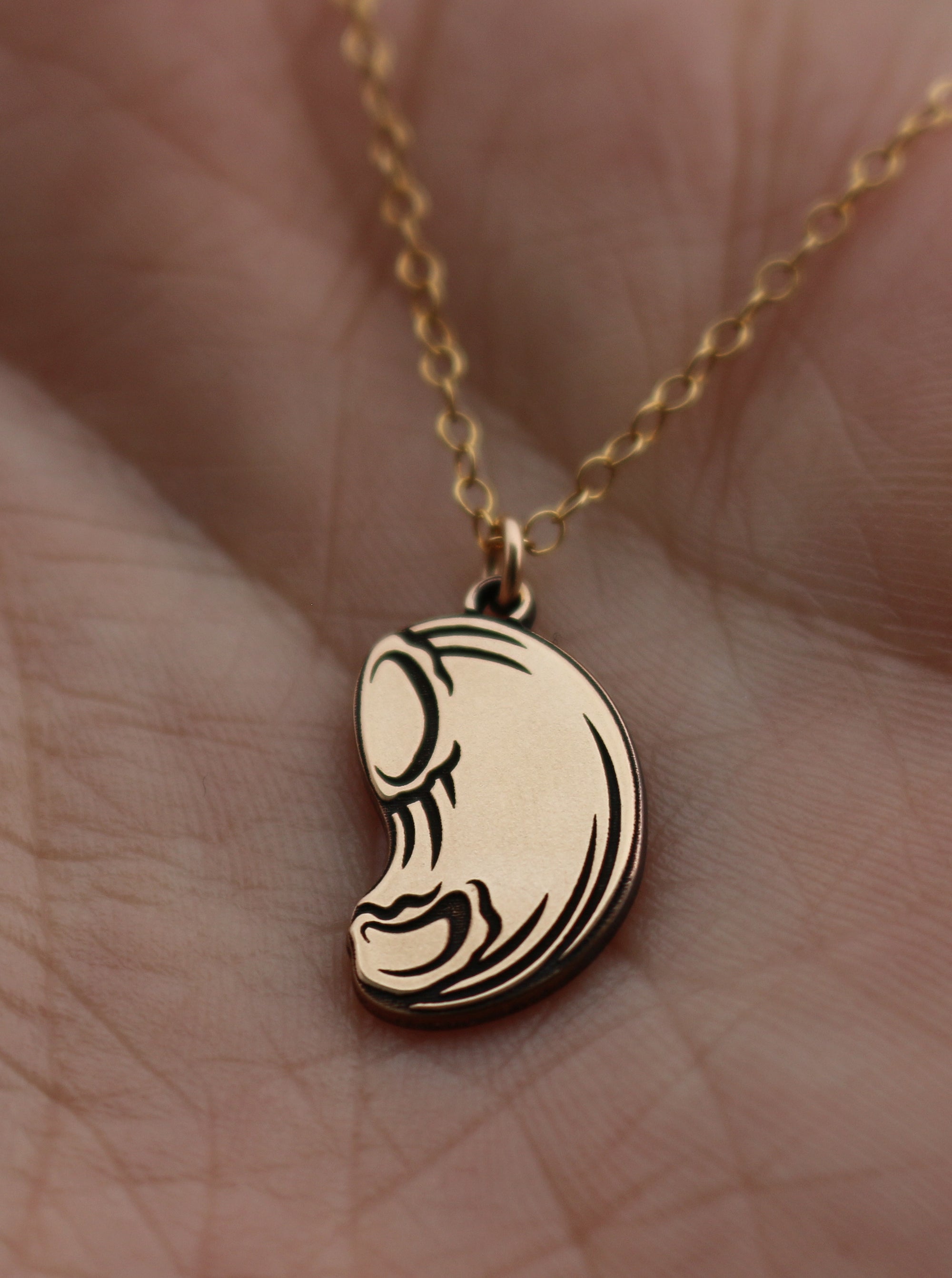 Pipe Rigate Pasta Necklace - Gold Filled