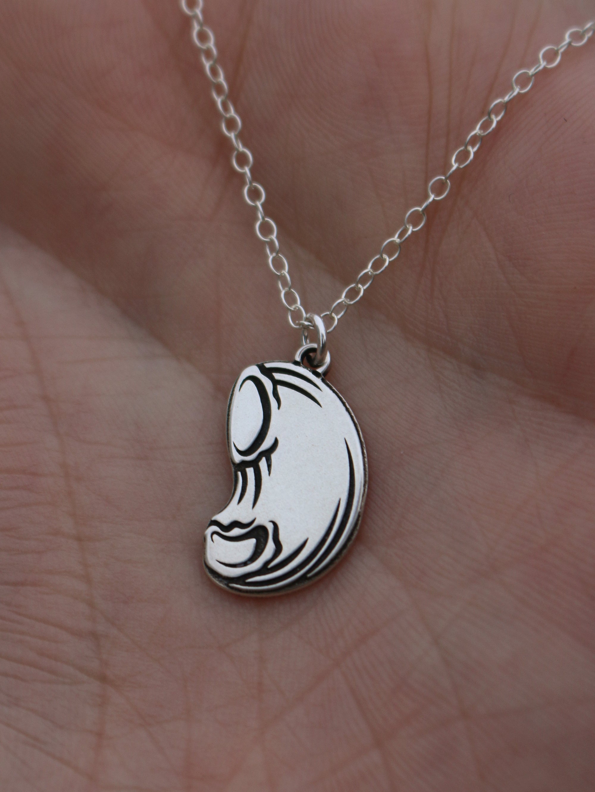 Pipe Rigate Pasta Necklace - Sterling Silver