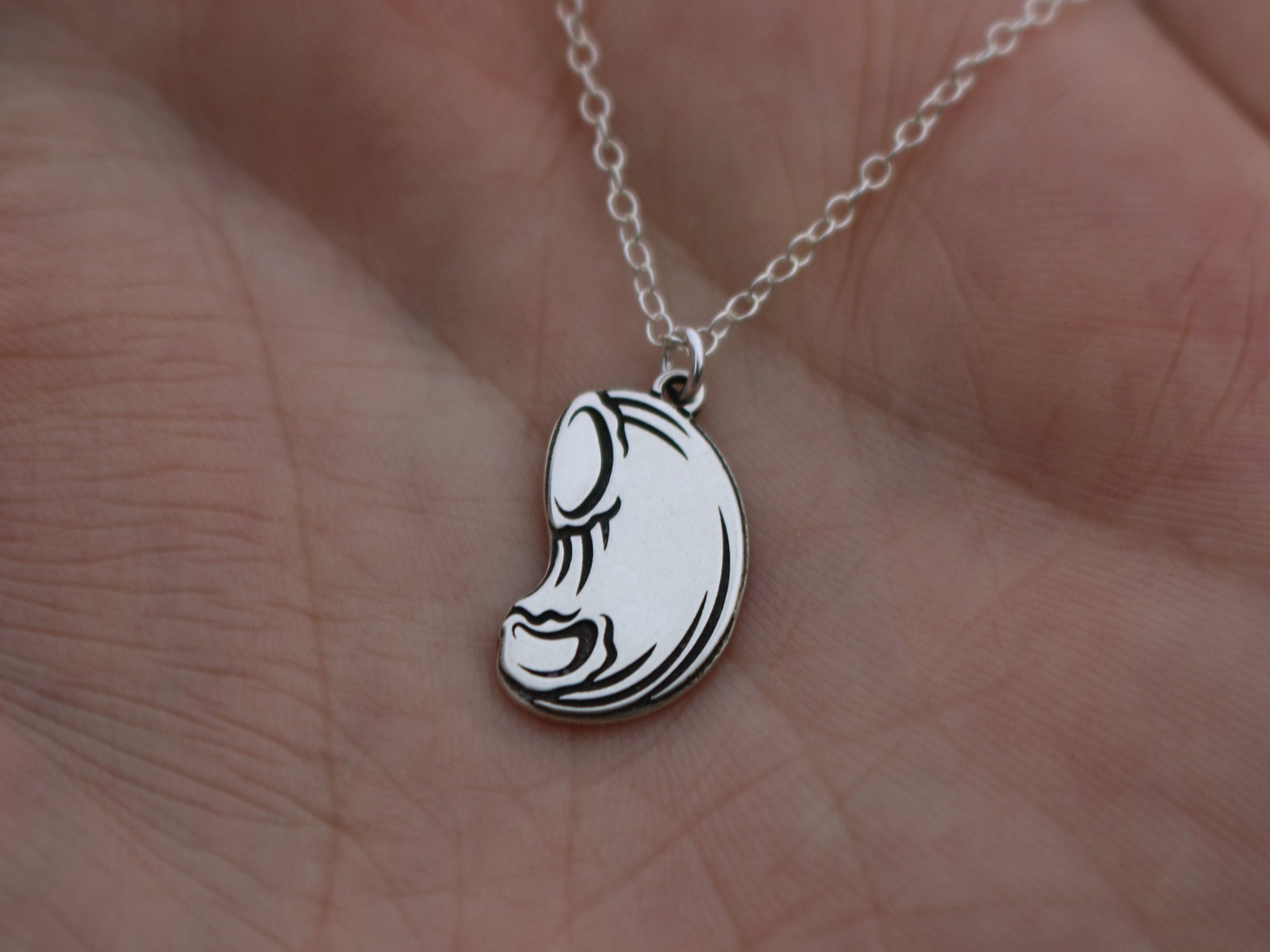 Pipe Rigate Pasta Necklace - Sterling Silver