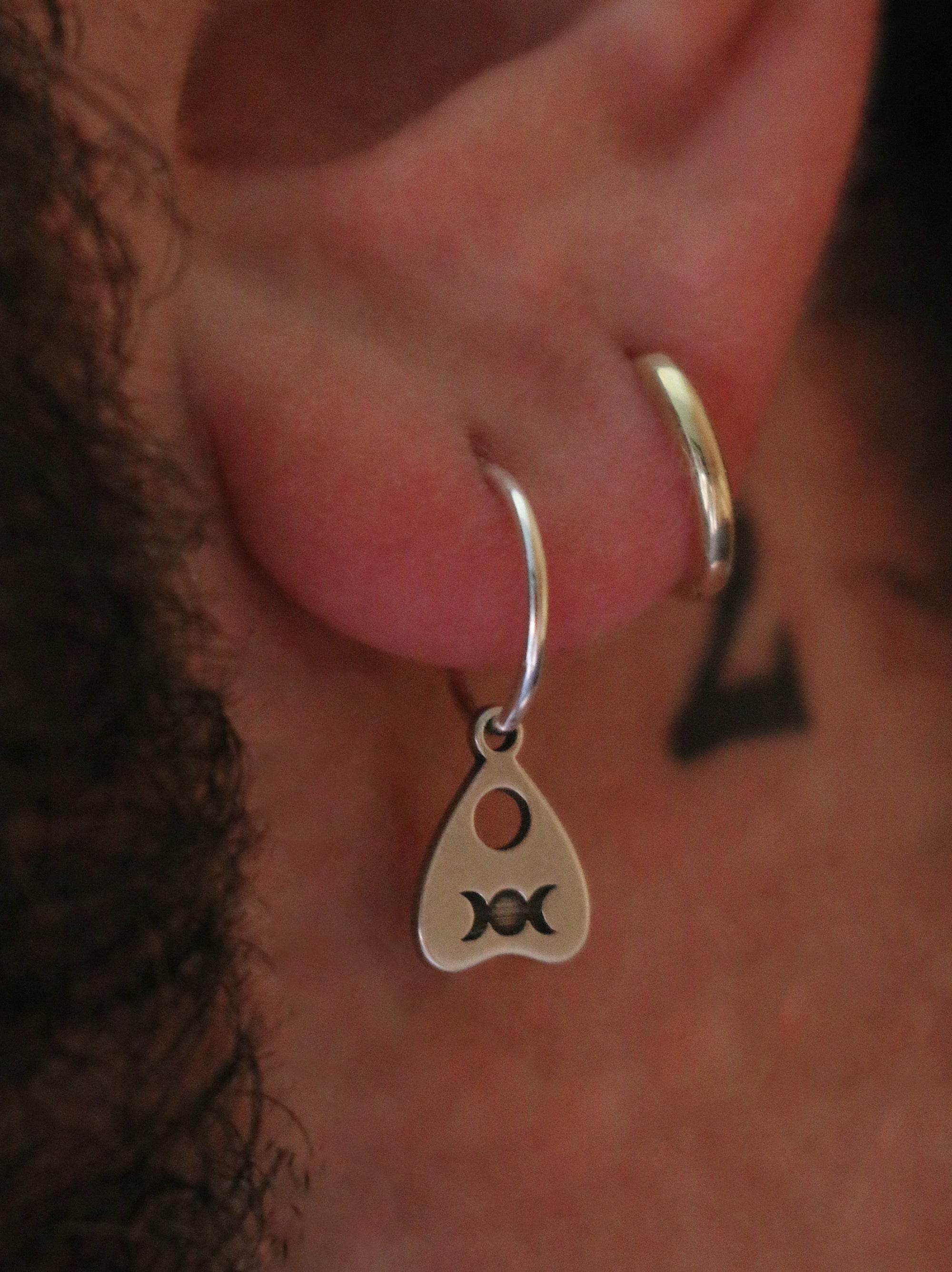 Planchette Hoop Earring