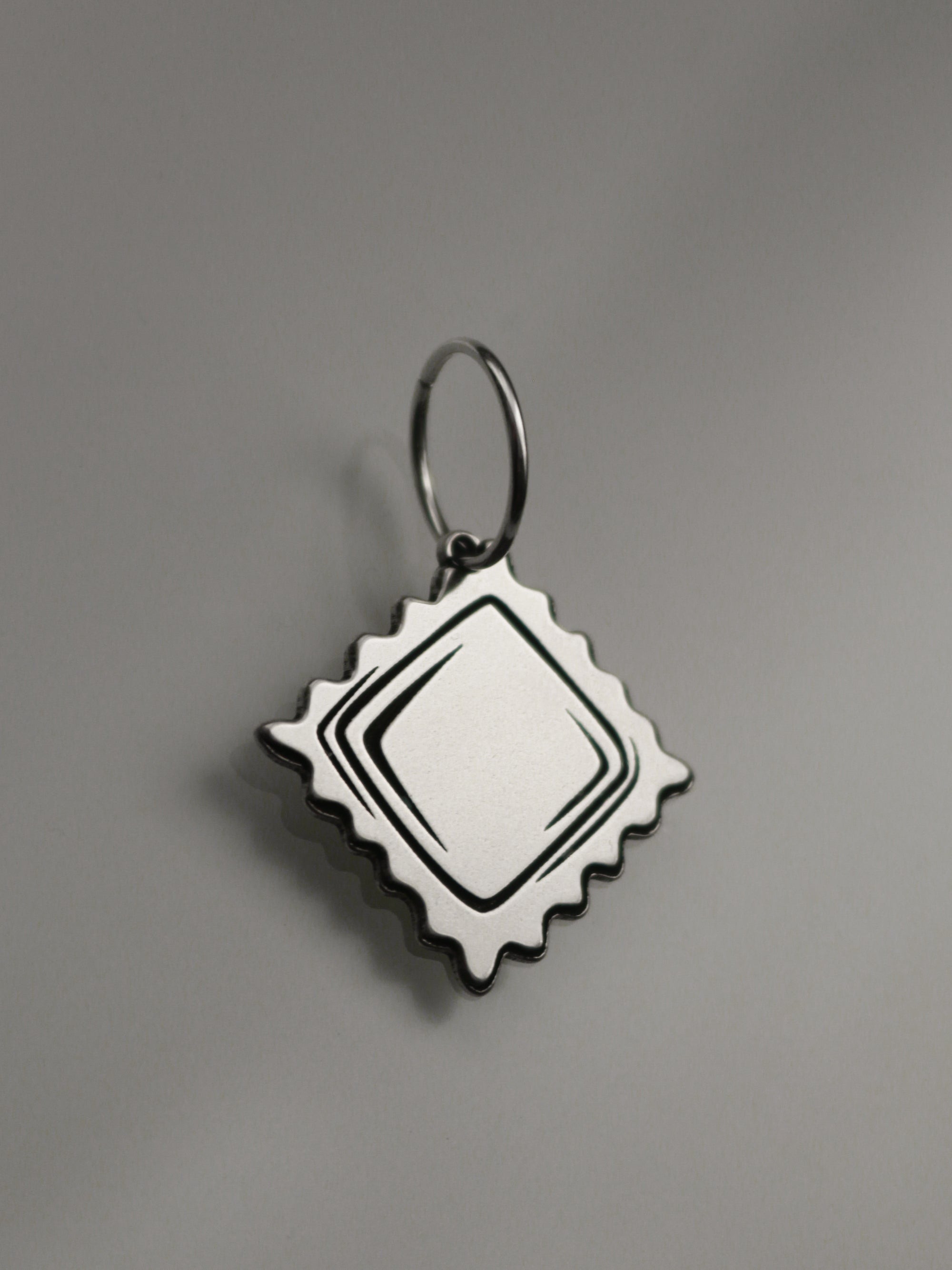 Ravioli Pasta Hoop Earring