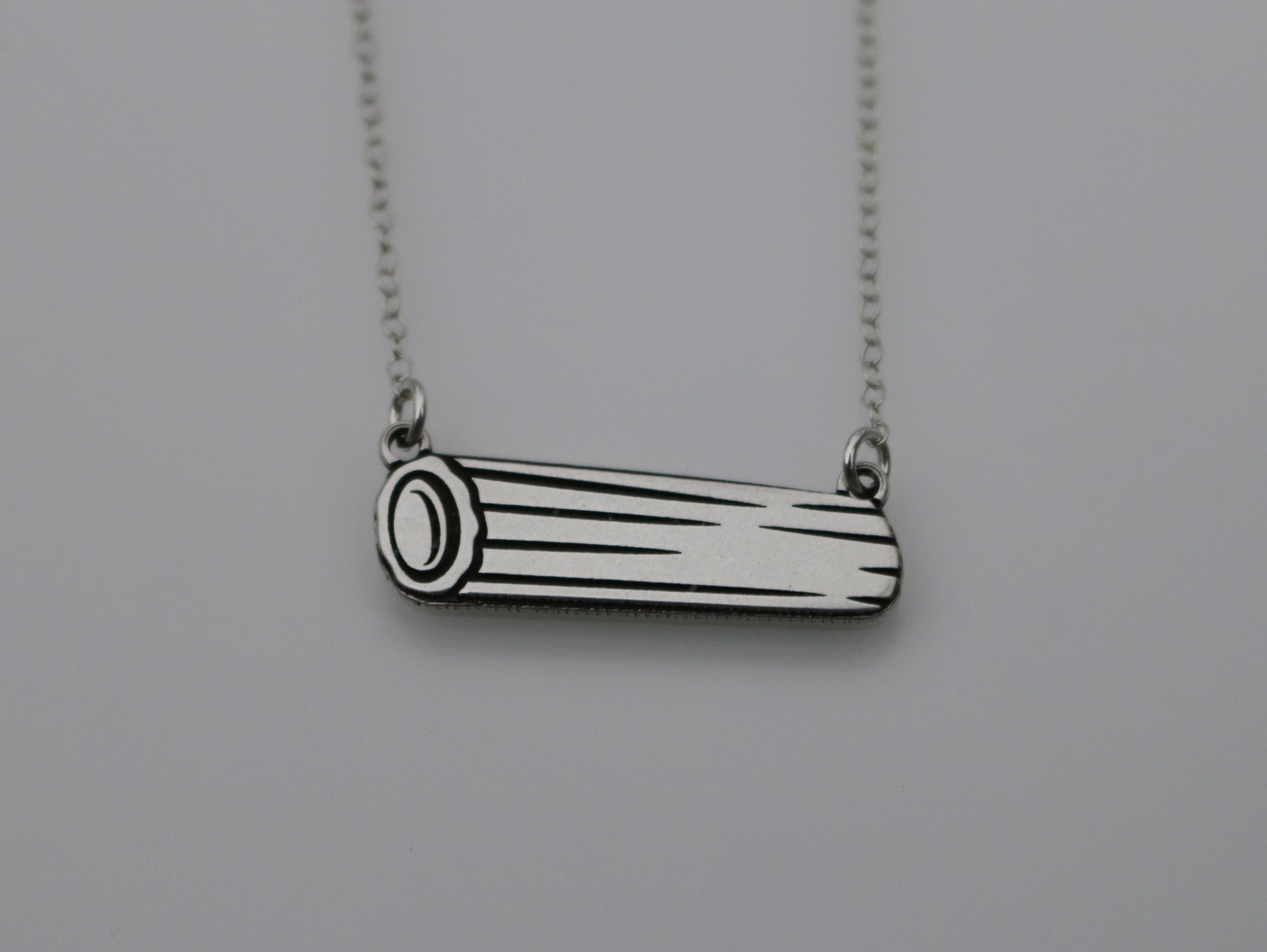 Rigatoni Pasta Necklace - Sterling Silver