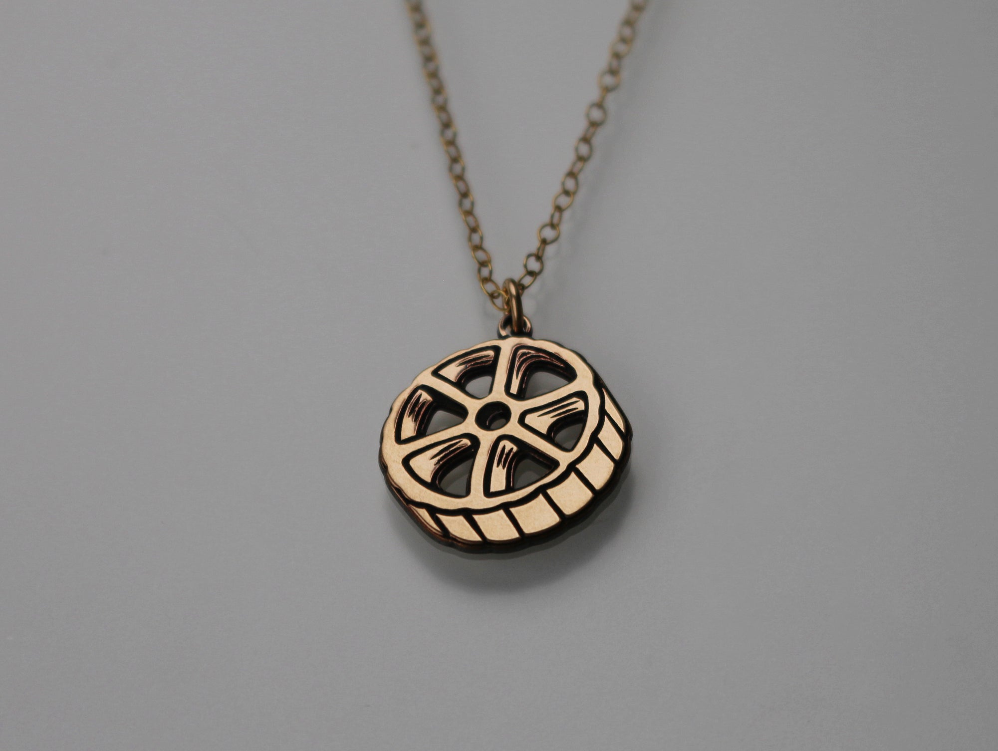 Rotelle Pasta Necklace - Gold Filled