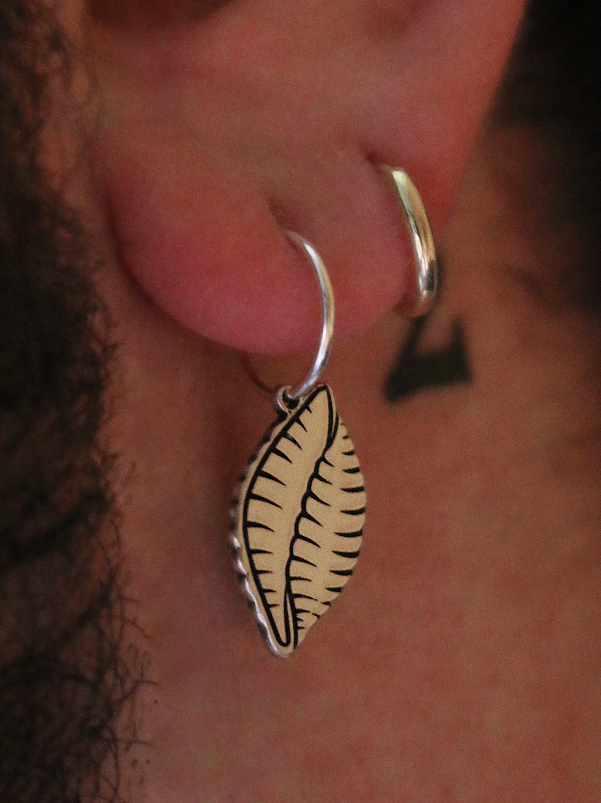 Shell Pasta Hoop Earring