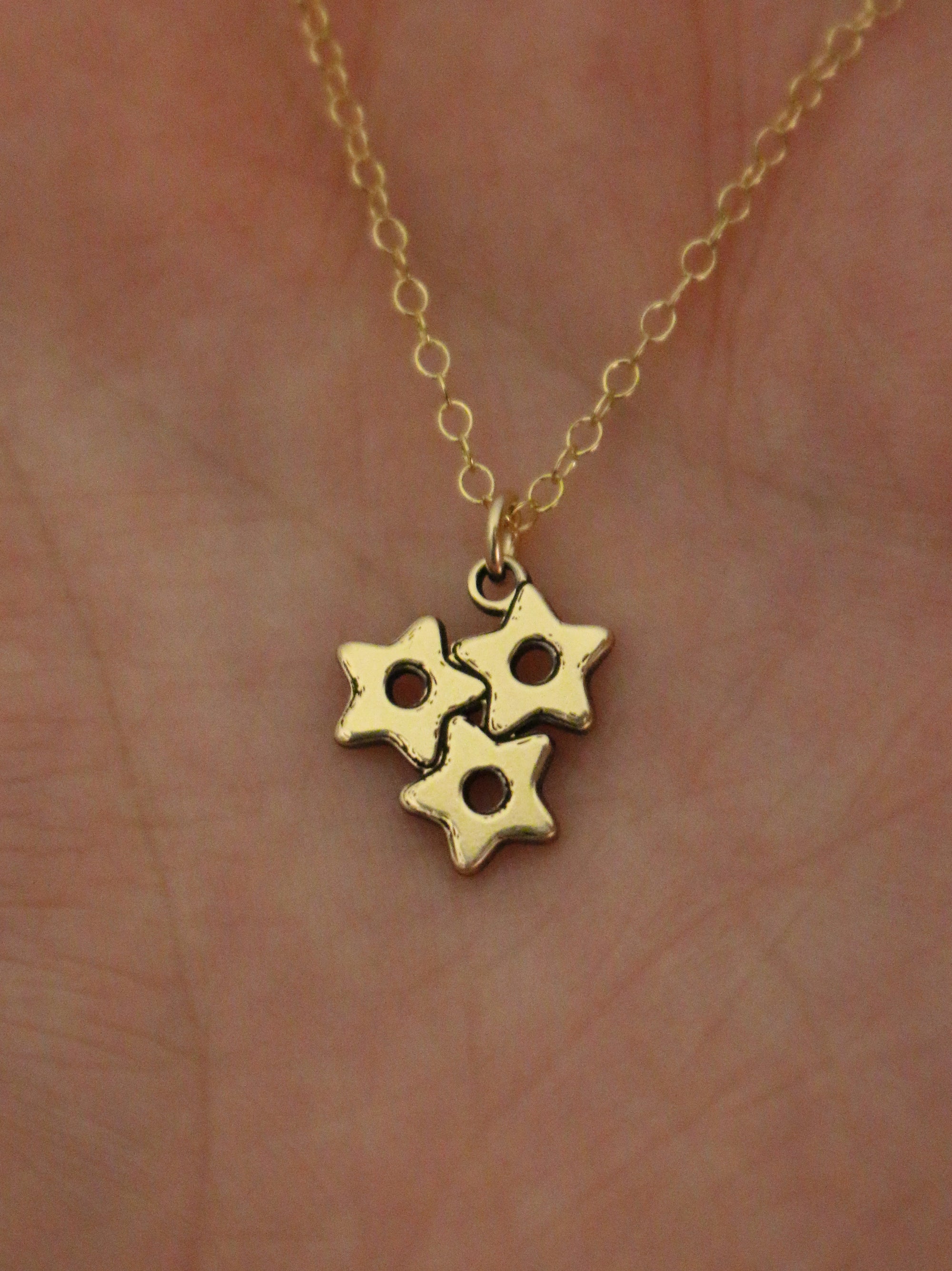 Star Pastina Pasta Necklace - Gold Filled