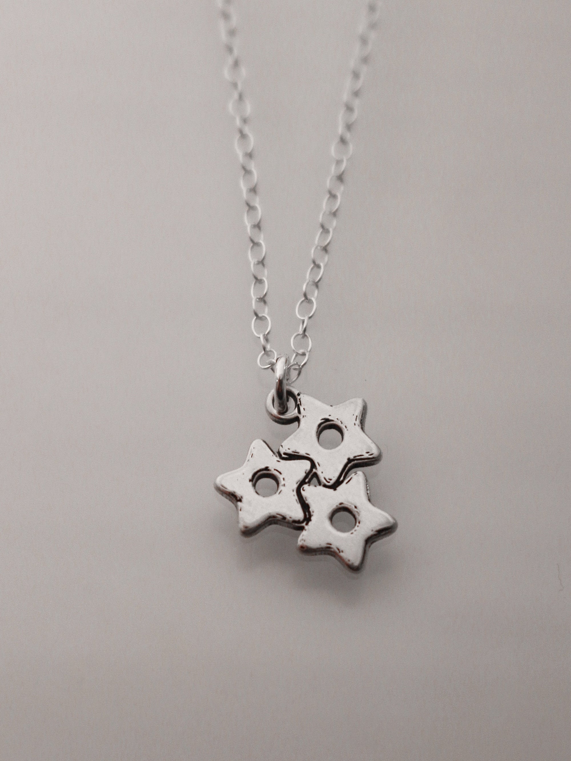 Star Pastina Pasta Necklace - Sterling Silver
