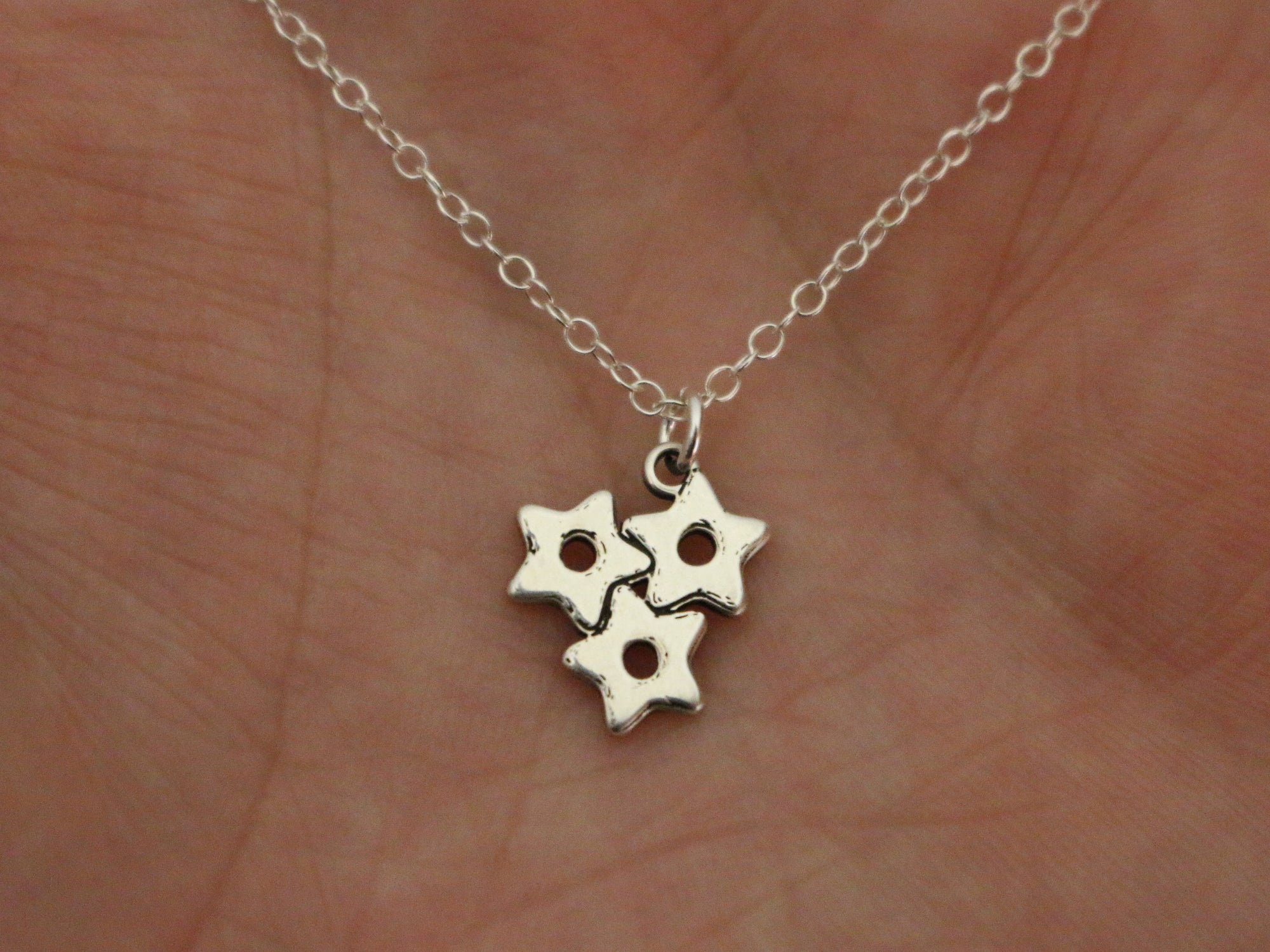 Star Pastina Pasta Necklace - Sterling Silver