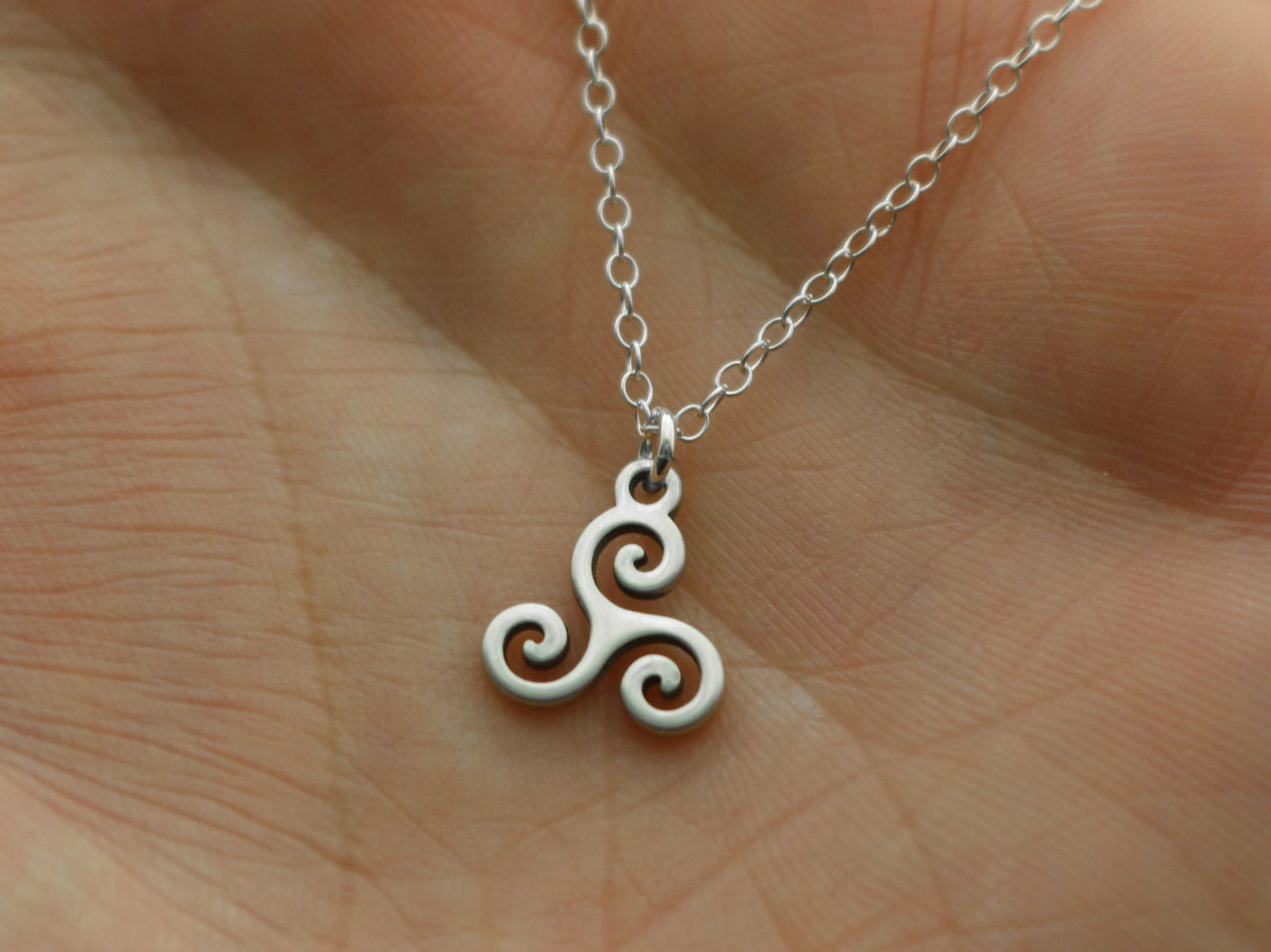 Triskele Necklace - Sterling Silver