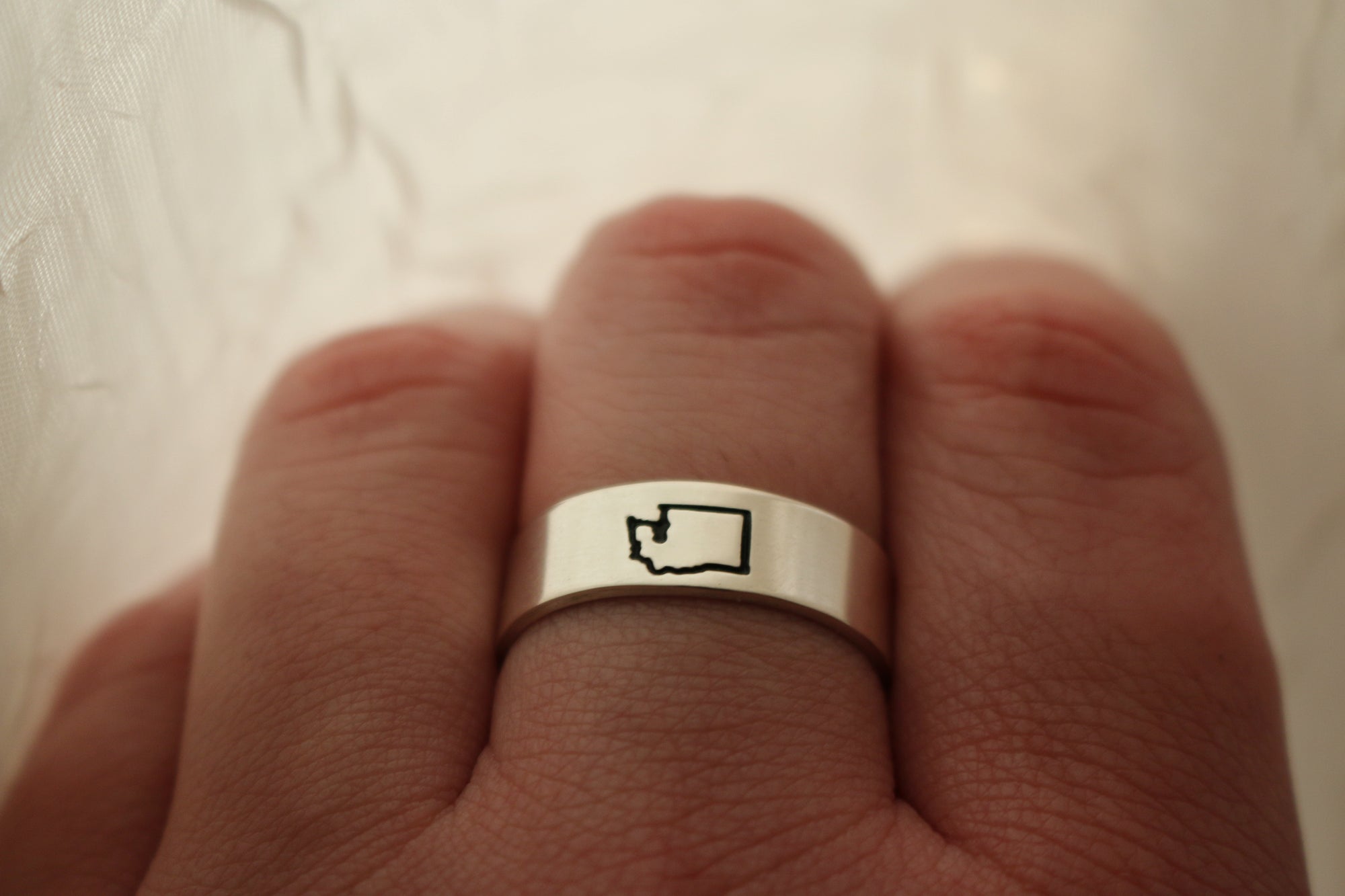 US State Outline Ring