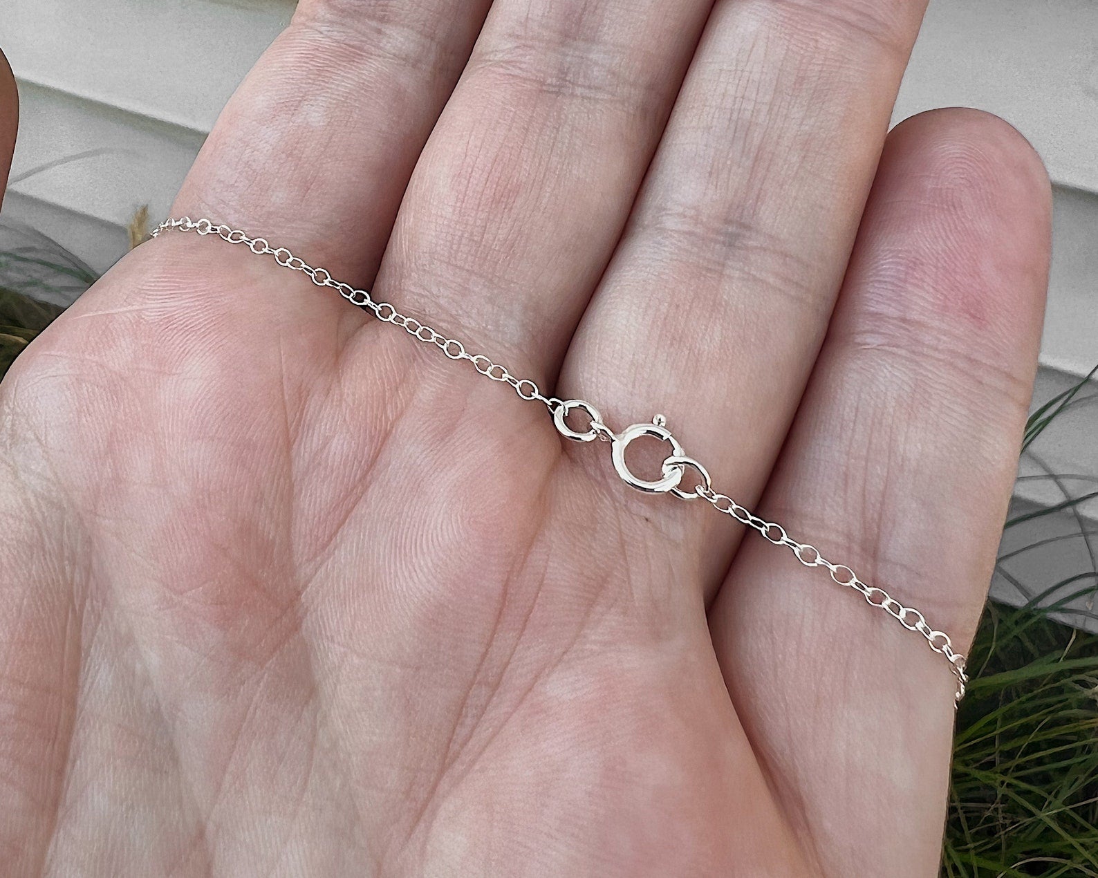 Dainty Tarot Card Sterling Silver Charm Necklace