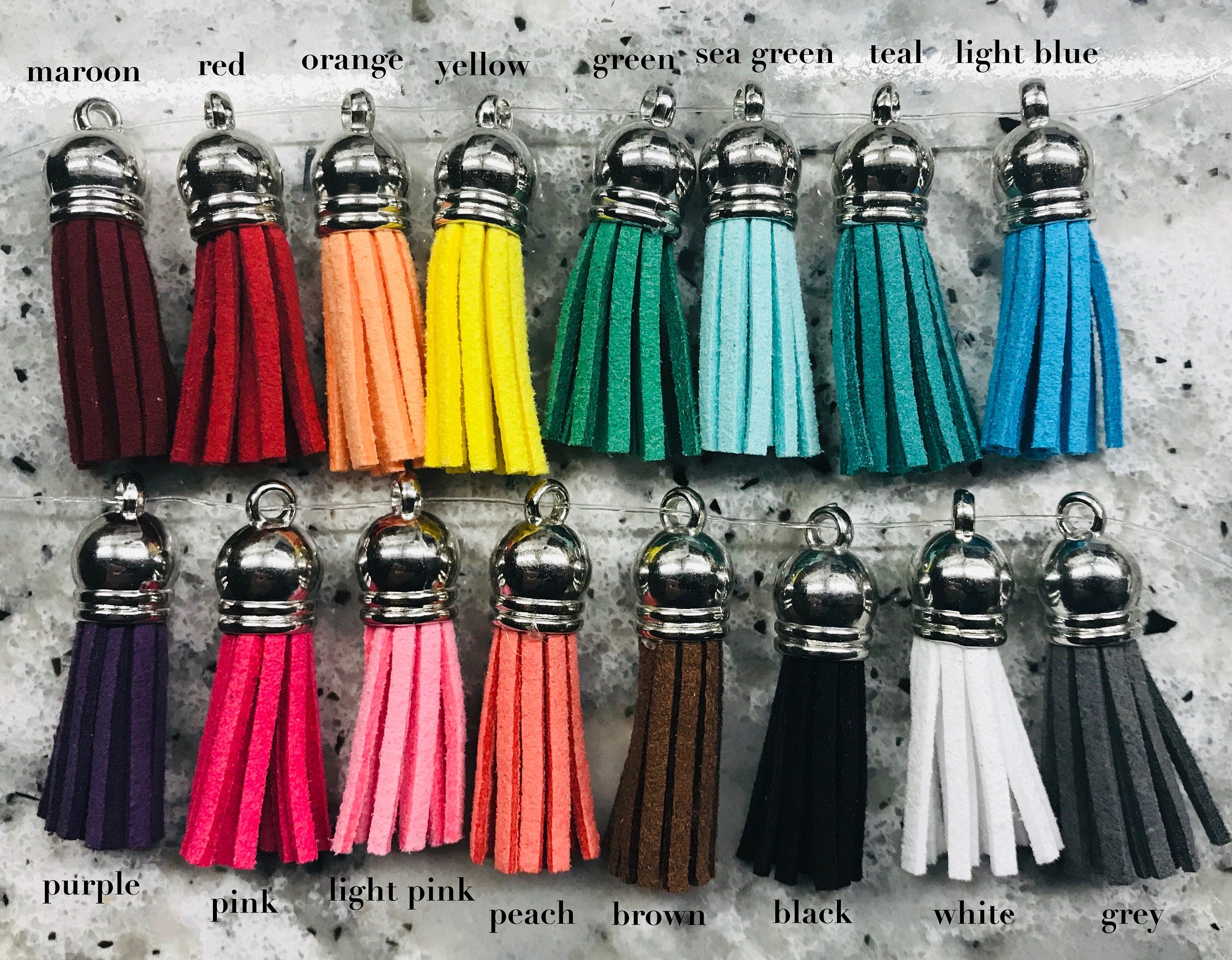 ASL I Love You Custom Name Tassel Keychain | American Sign Language Gift | ASL Fingerspelling | ASL Love Hand | Finger Alphabet | Interpret