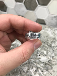 ASL Custom Name Stacking Wrap Ring | American Sign Language Gift | ASL Fingerspelling | Name Sign Jewelry | Finger Alphabet | Interpret