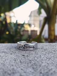 Boston Massachusetts Skyline Minimalist Stacking Ring | Boston Gifts | Boston Souvenir | Boston Map | Boston Jewelry | Boston MA