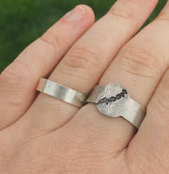 Lavender Floral Signet Ring | Lavender Jewelry | Birth Flower Ring | Best Friend Birthday Gifts | Mother's Day Gift | Best Friend Ring