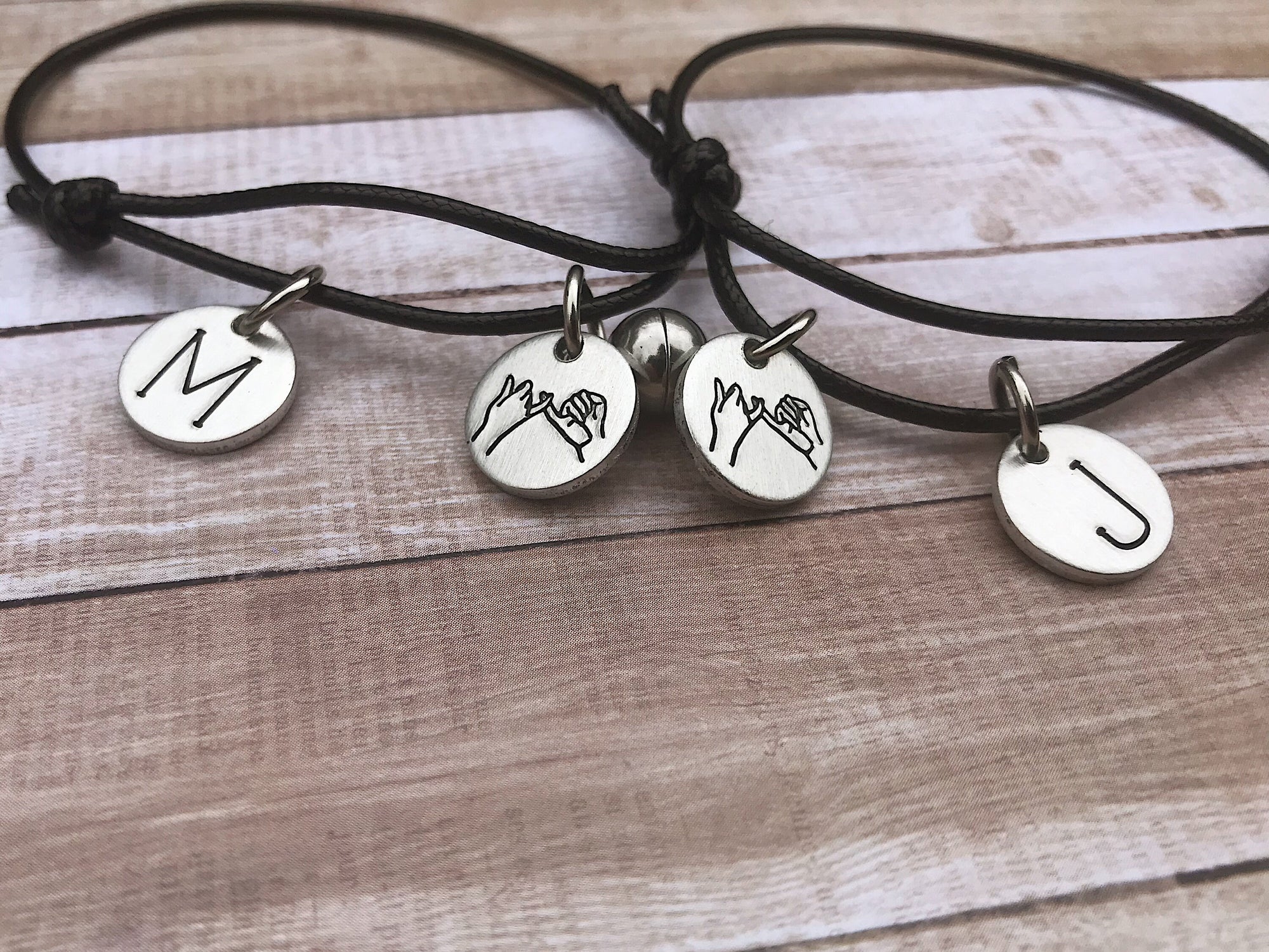 8 BRACELET COLORS: 1 Pair Matching Magnetic Couples Bracelet | Pinky Promise | Best Friend Birthday Gifts | Friendship Bracelets for 2