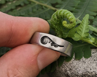 Fern Fiddlehead Stacking Ring | Plant Jewelry | Best Friend Ring | Outdoor Jewelry | Nature Jewelry | Plant Ring | Detailed Fern Jewelry