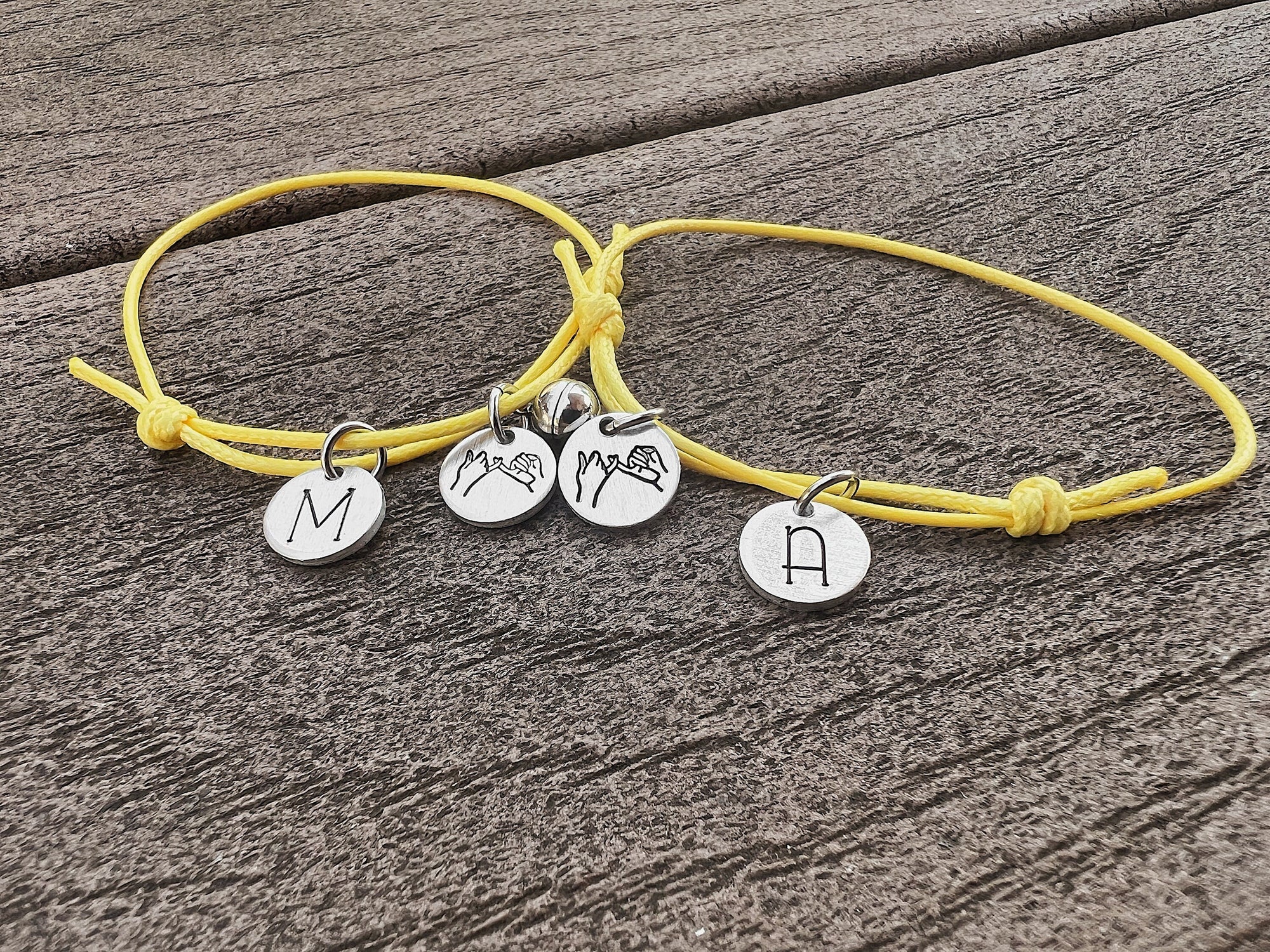 8 BRACELET COLORS: 1 Pair Matching Magnetic Couples Bracelet | Pinky Promise | Best Friend Birthday Gifts | Friendship Bracelets for 2