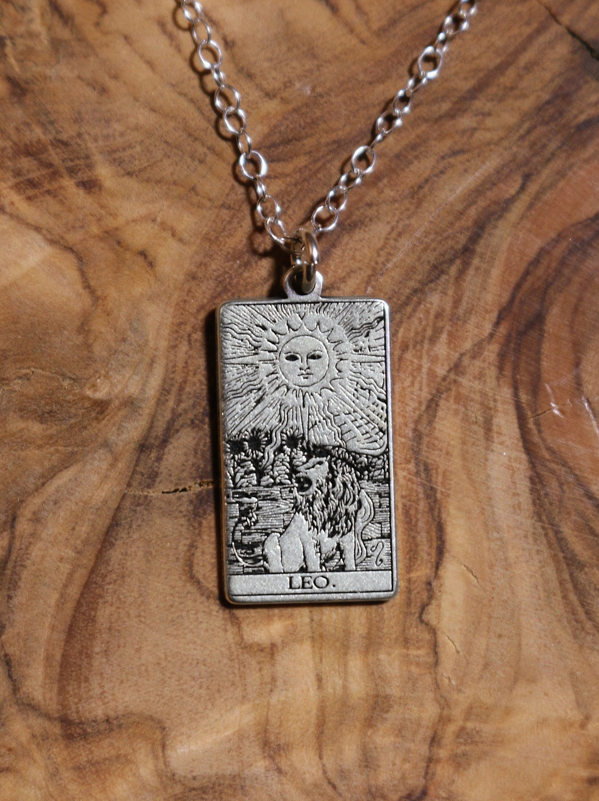 12 ZODIACS: Tarot Card Inspired Zodiac Necklace | Best Friend Gift | Tarot Card Necklace | Celestial Mystic Jewelry | Occult Necklace