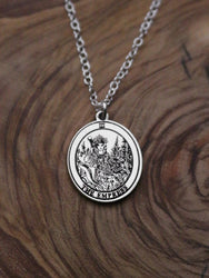 Round The Empress Tarot Card Necklace | Best Friend Birthday Gift | Tarot Card Necklace | Celestial Mystical Amulet | Dainty Witch Necklace