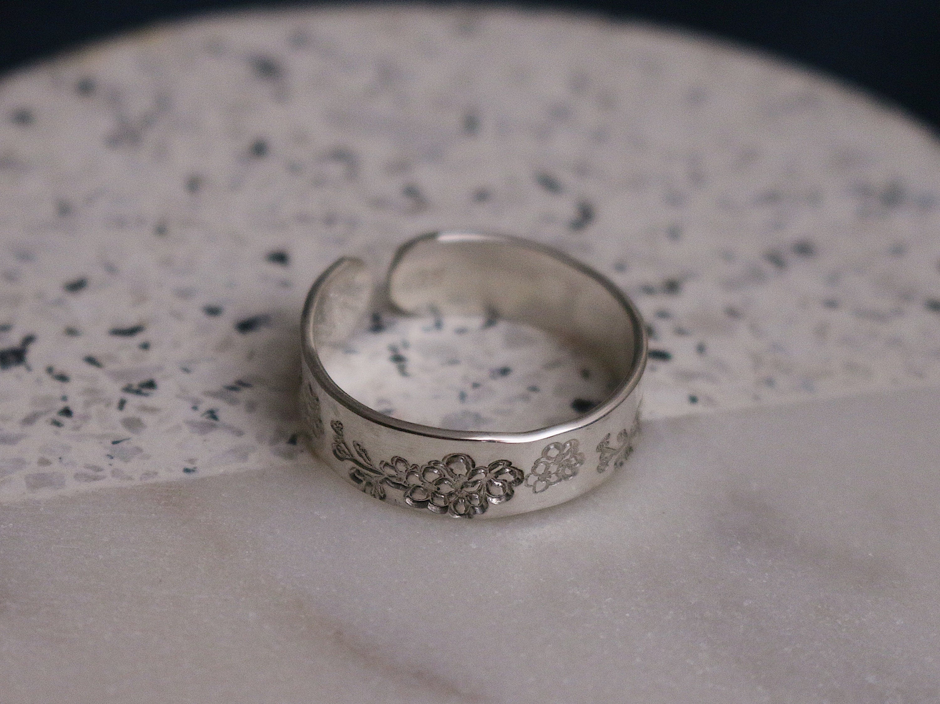 Hawthorn Ring | May Birth Flower Ring | Wildflower | Best Friend Gift | 14k Gold Filled or Sterling | Floral Jewelry | May Birth Ring